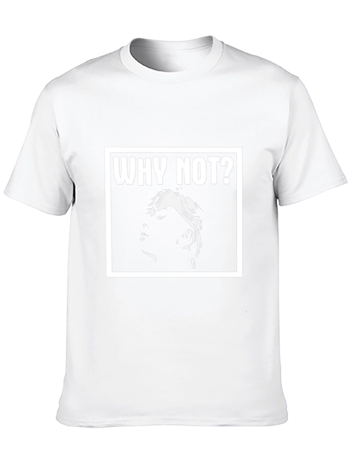 Why Not? Graphic Print Black T-Shirt