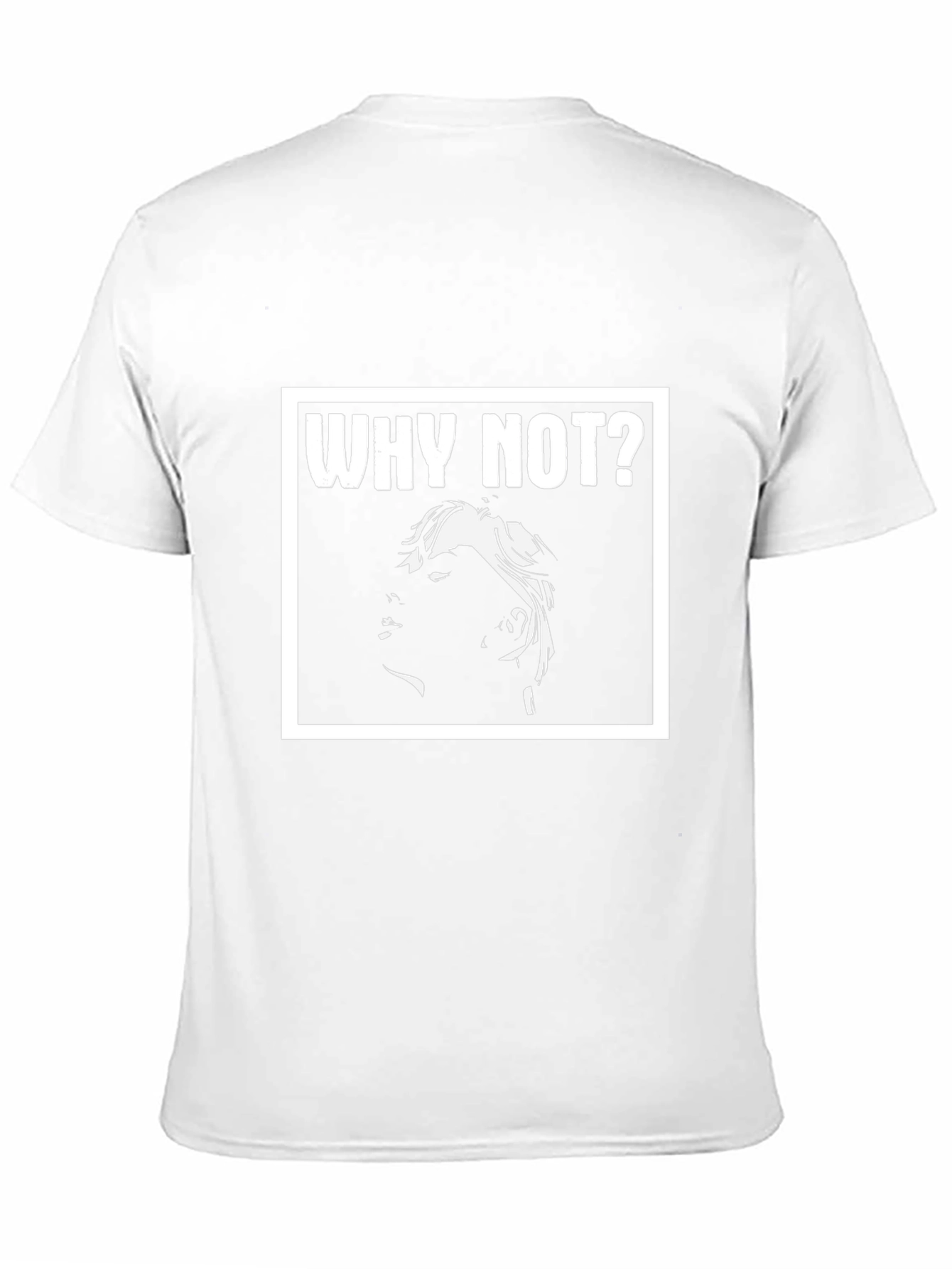 Why Not? Graphic Print Black T-Shirt