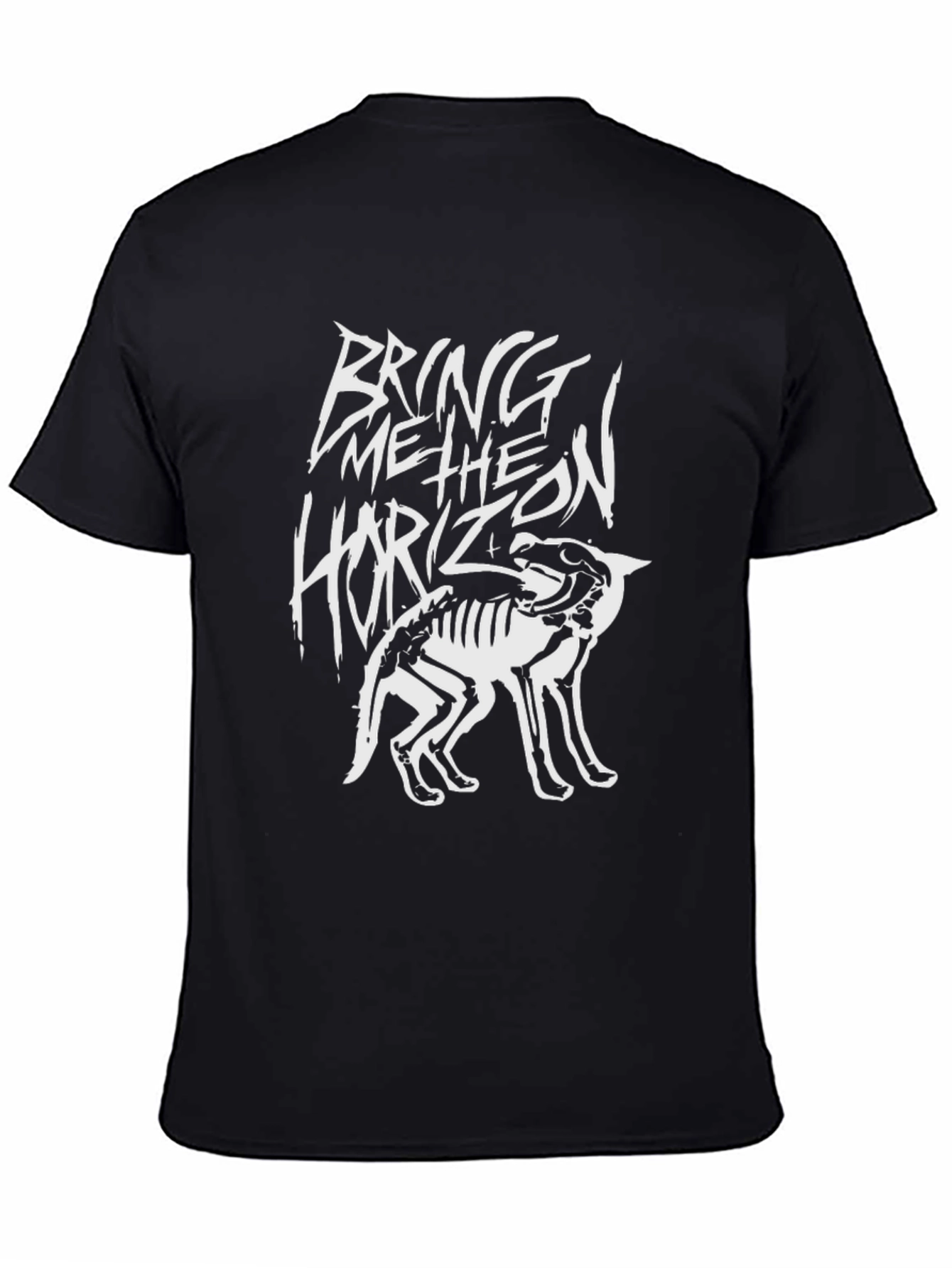 Bring Me The Horizon Skeleton Wolf Black T-Shirt
