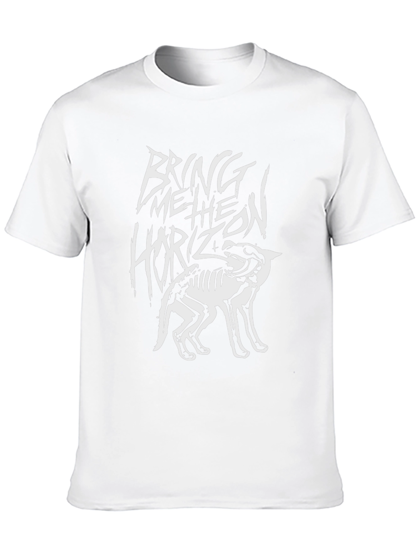 Bring Me The Horizon Skeleton Wolf Black T-Shirt
