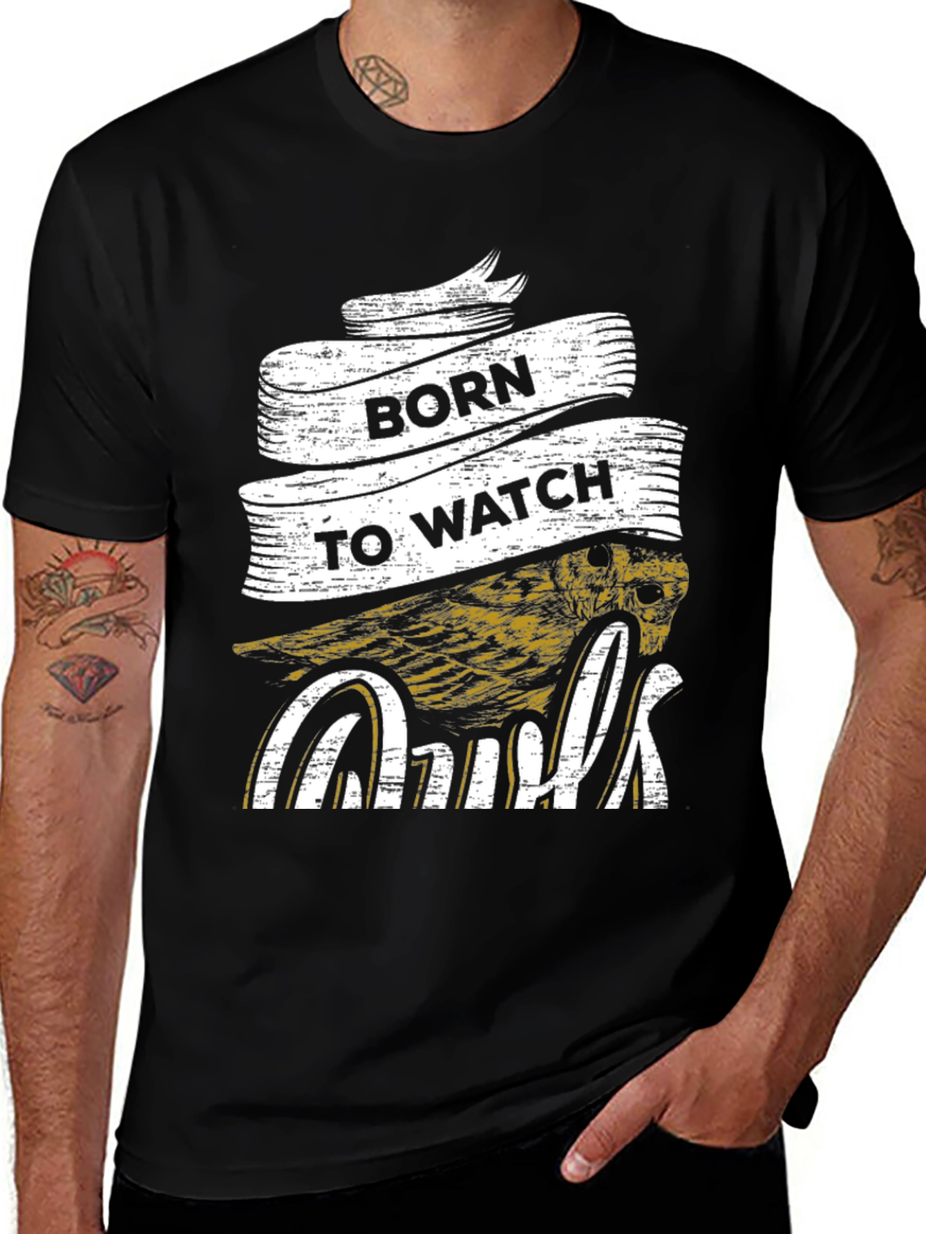 Born to Watch Owls Graphic T-Shirt