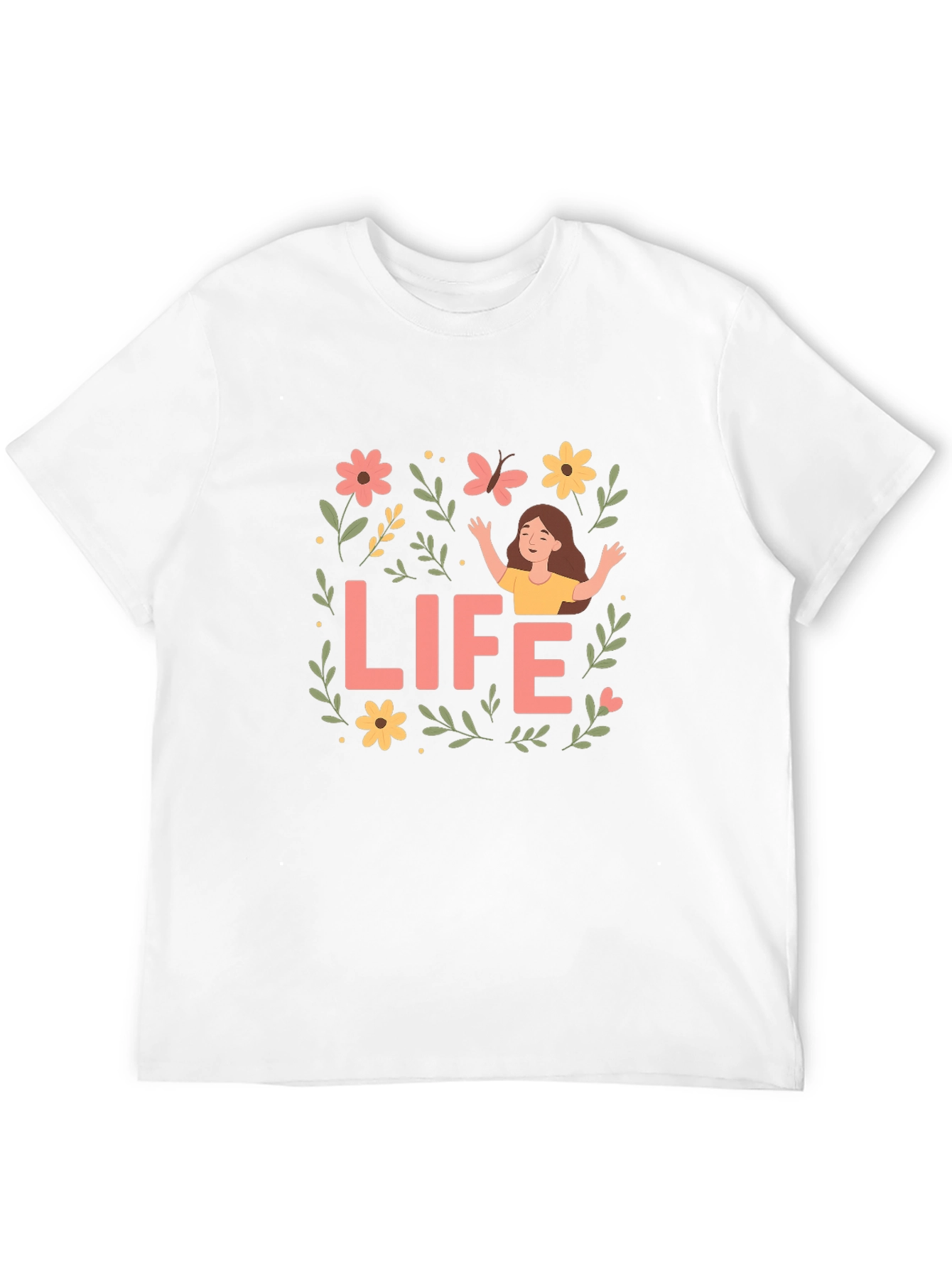 Life Graphic Tee - Positive Vibes Shirt