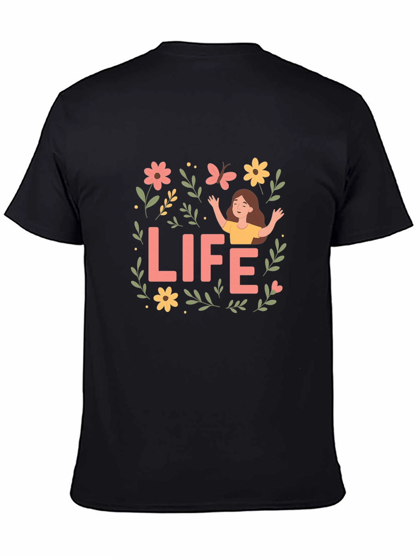 Life Graphic Tee - Positive Vibes Shirt