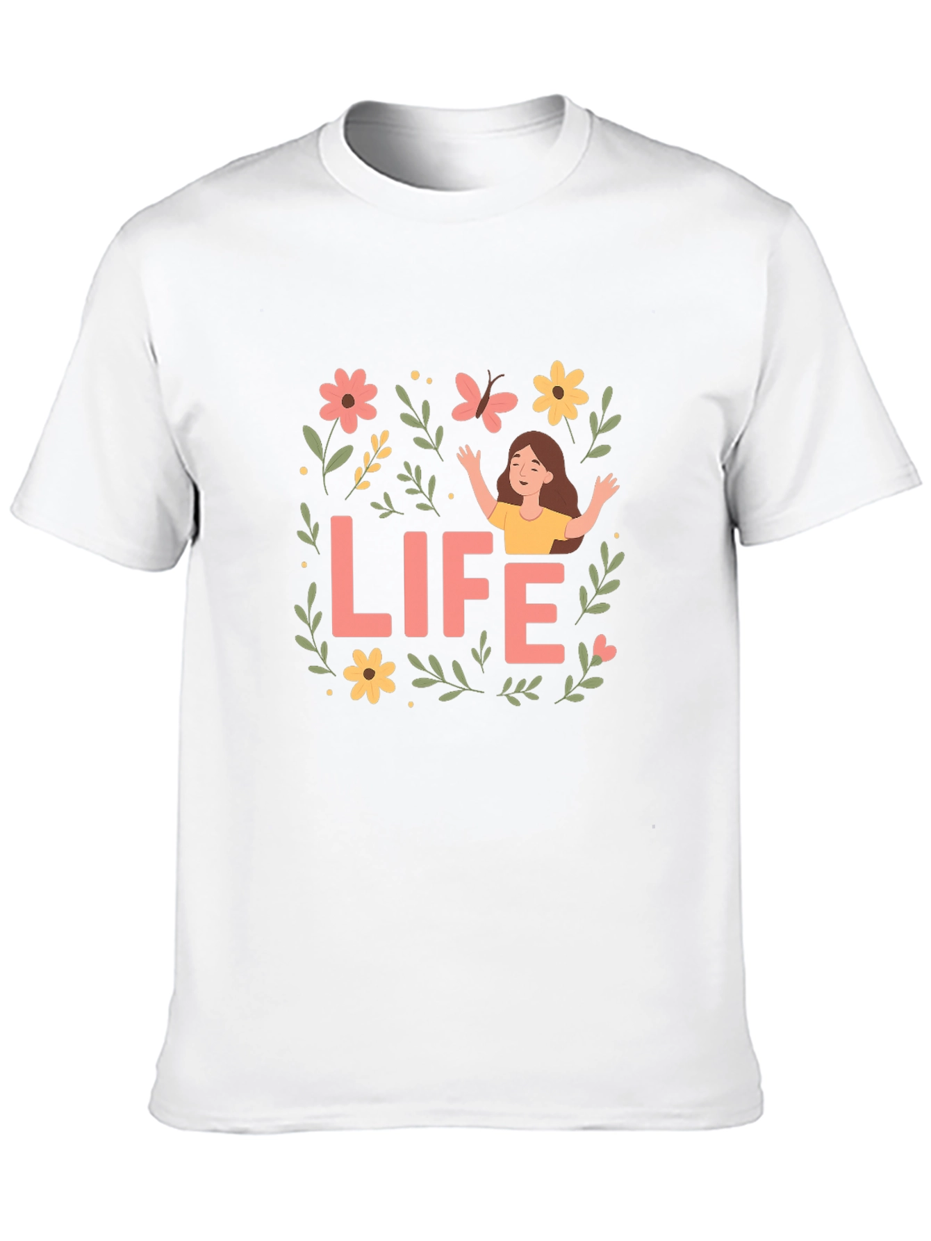 Life Graphic Tee - Positive Vibes Shirt