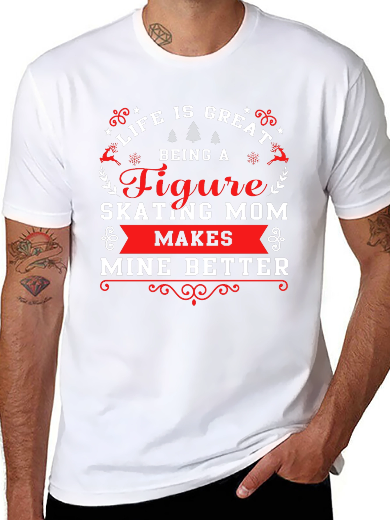 Figure Skating Mom T-Shirt - Life Is Great