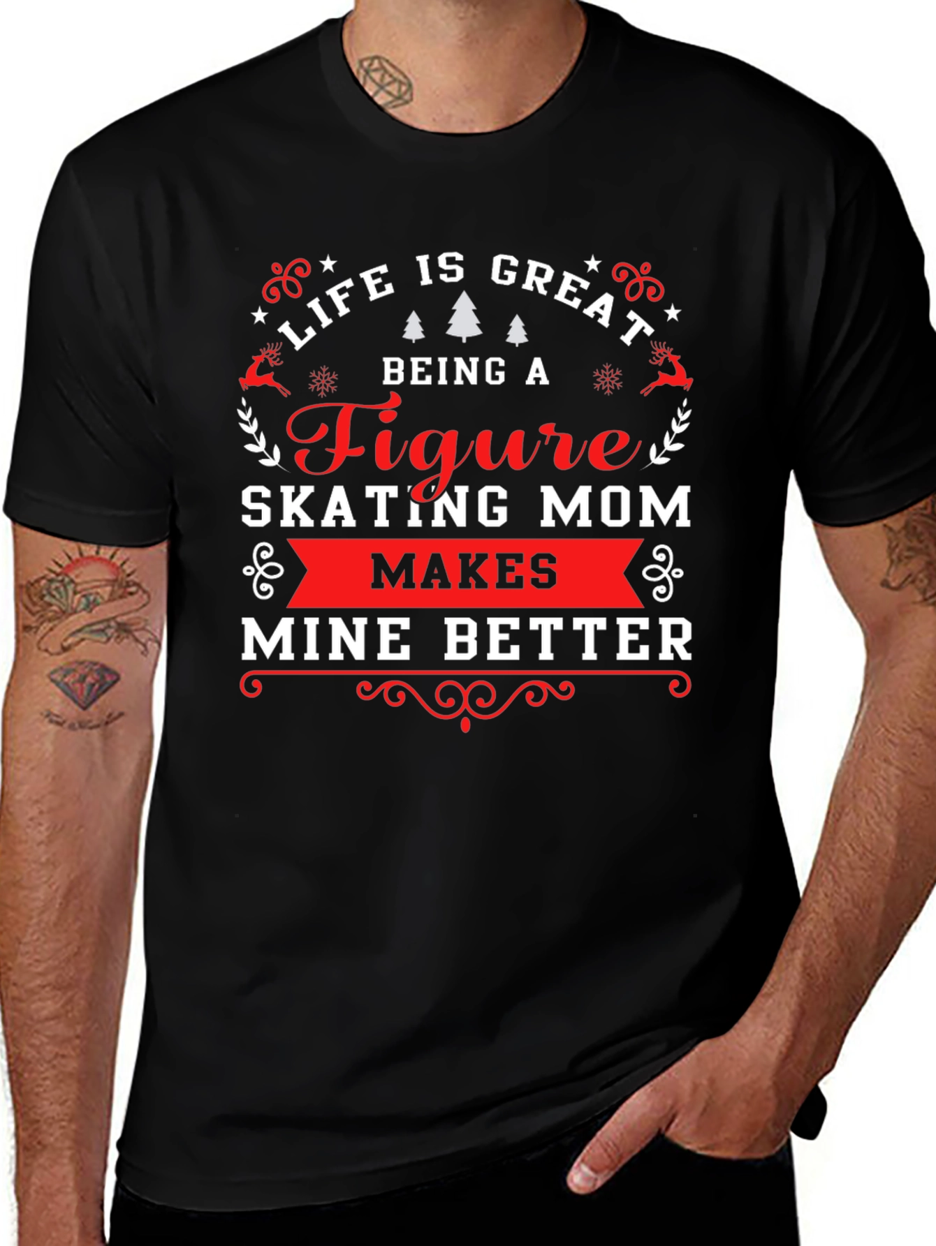 Figure Skating Mom T-Shirt - Life Is Great