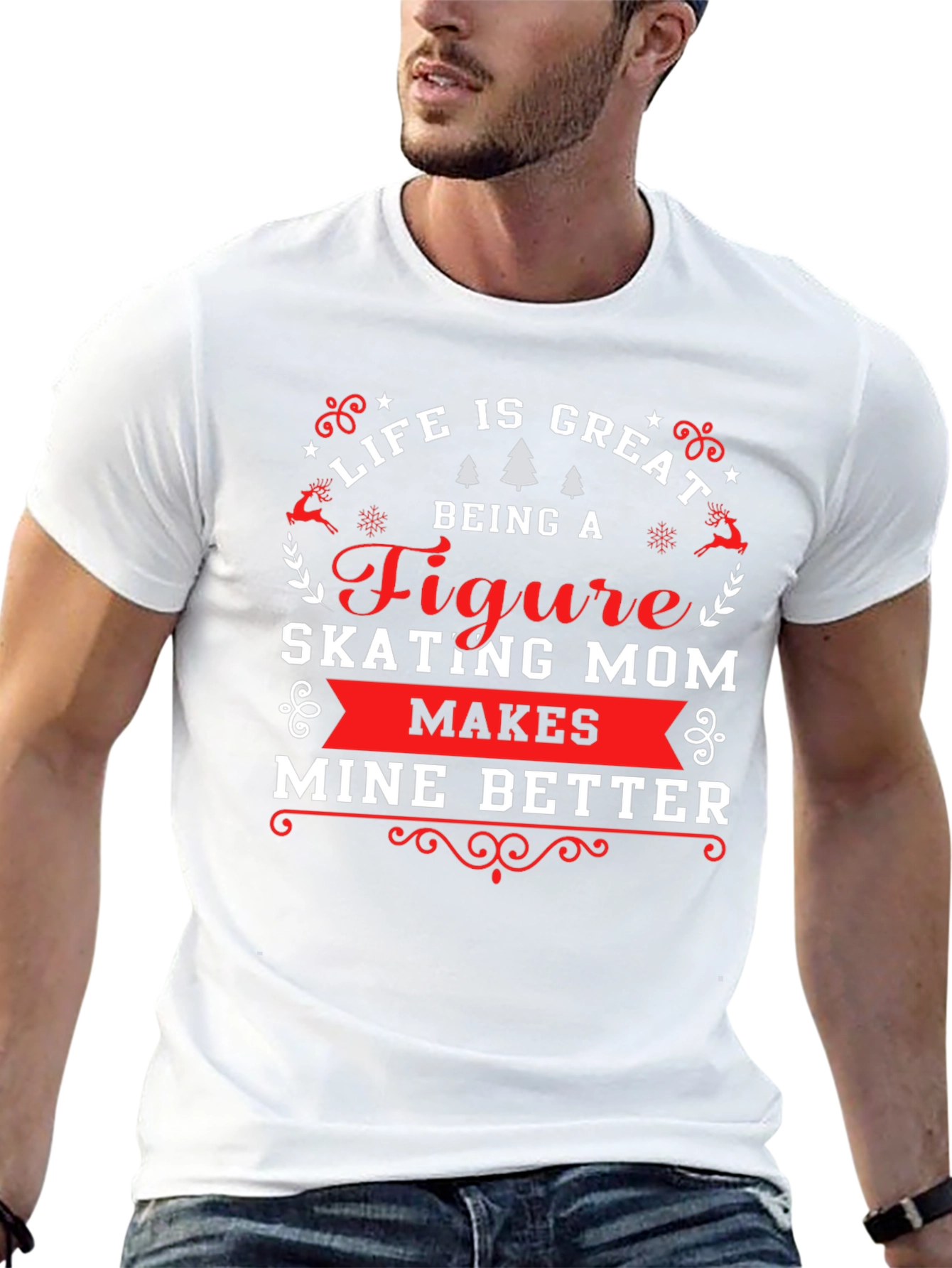 Figure Skating Mom T-Shirt - Life Is Great