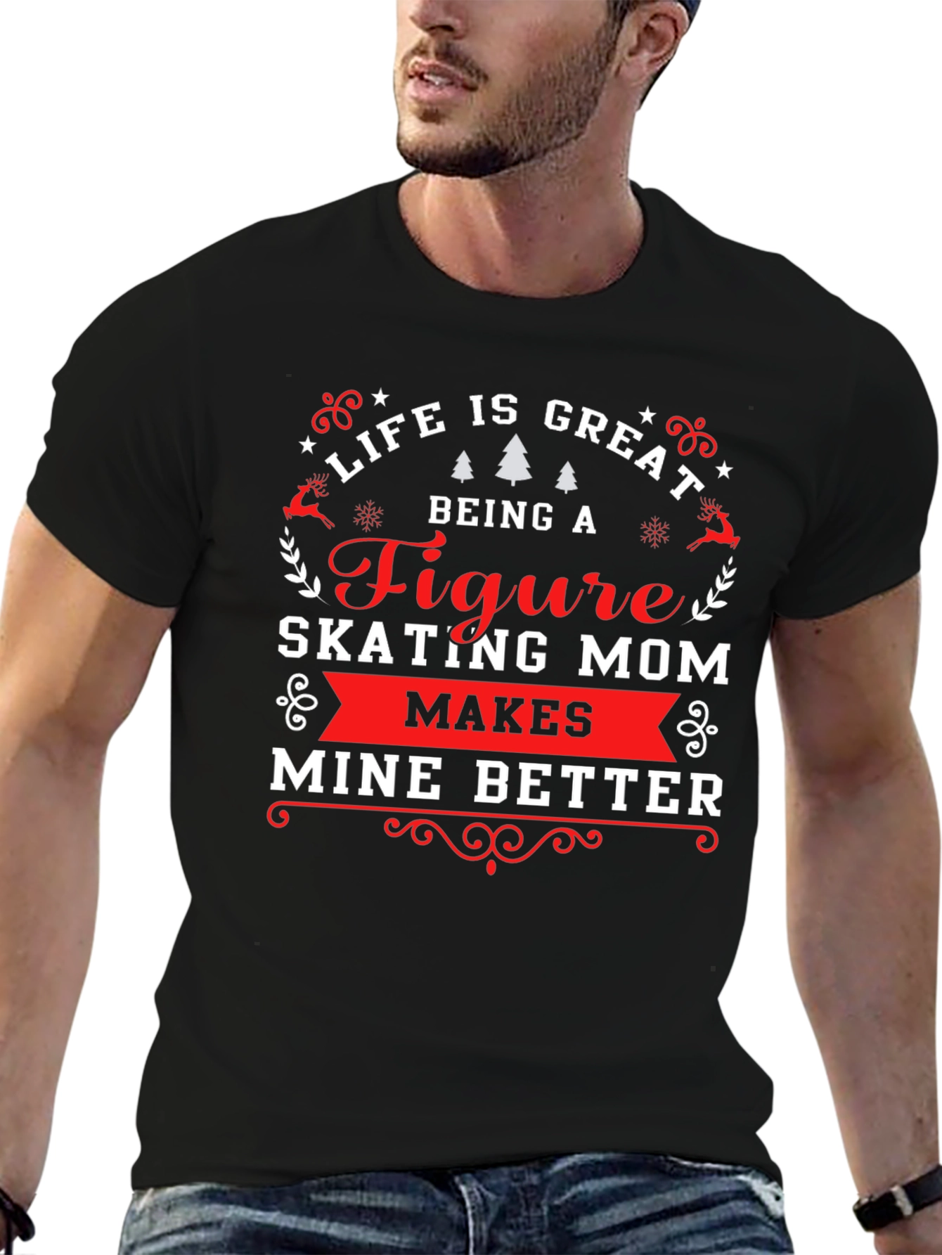 Figure Skating Mom T-Shirt - Life Is Great