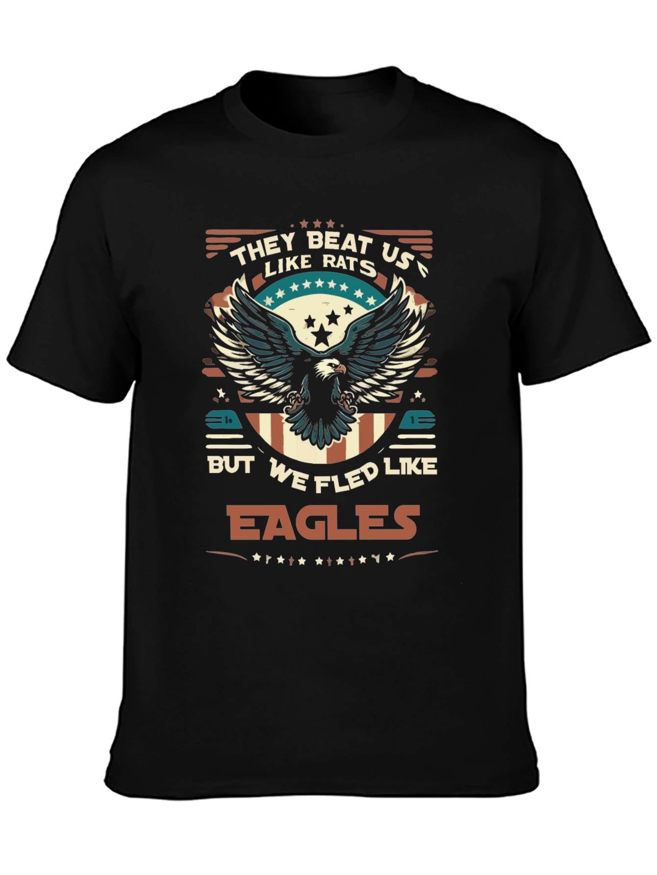 Patriotic Eagle Graphic T-Shirt