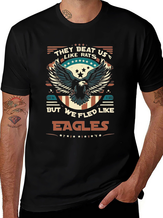 Patriotic Eagle Graphic T-Shirt