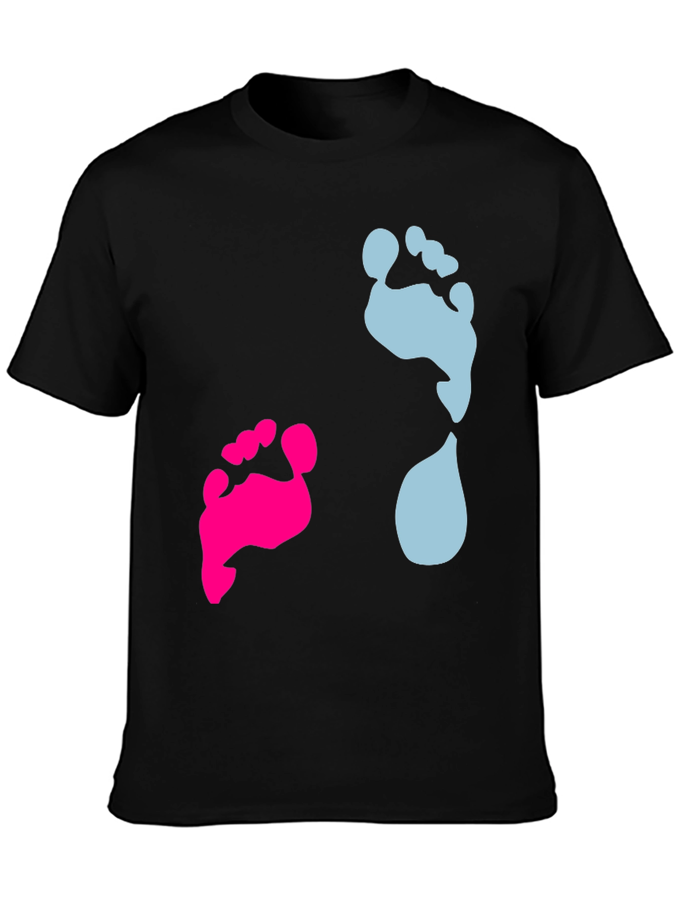 Gender Reveal Footprint T-Shirt: Boy or Girl?