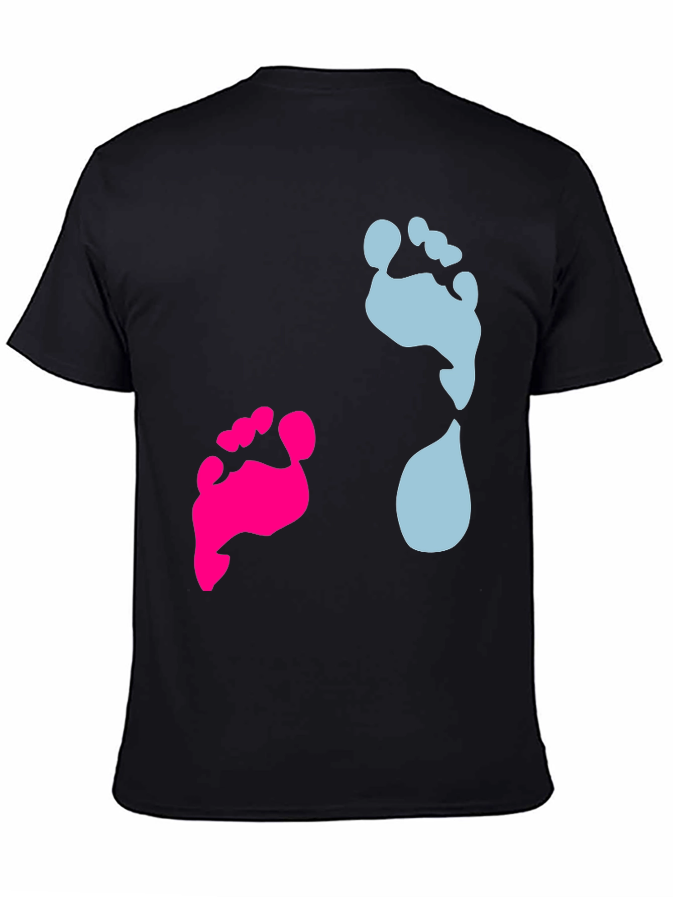 Gender Reveal Footprint T-Shirt: Boy or Girl?
