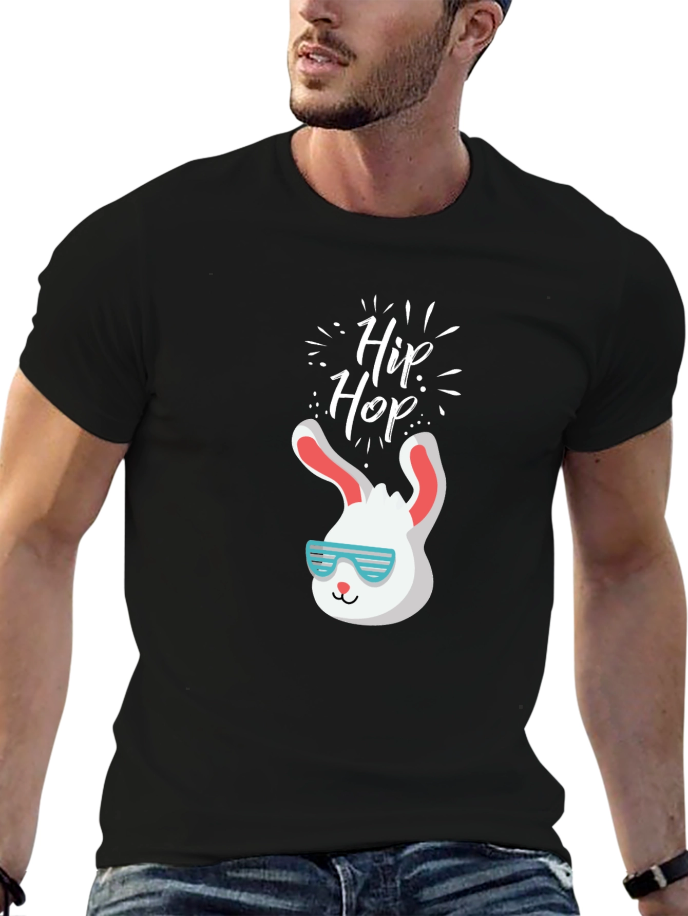 Hip Hop Easter Bunny T-Shirt - Cool Rabbit Tee