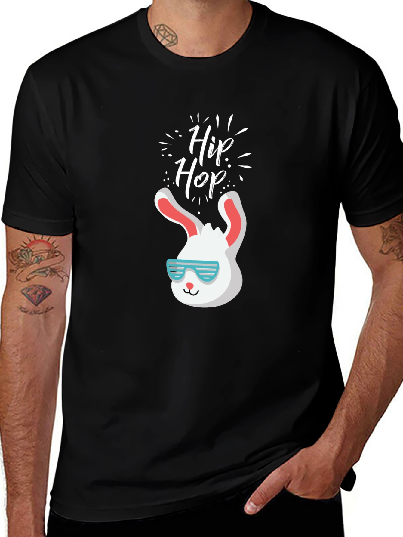Hip Hop Easter Bunny T-Shirt - Cool Rabbit Tee
