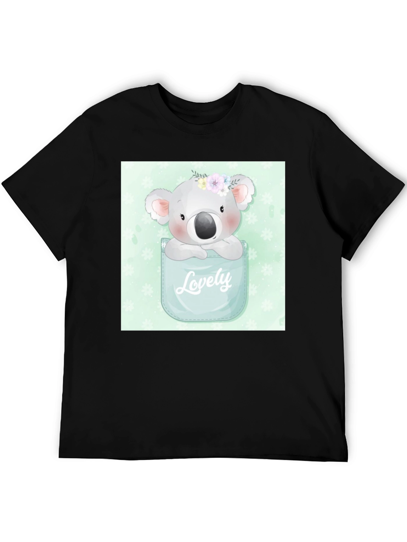 Koala Lovely Pocket T-Shirt - Adorable Graphic Tee
