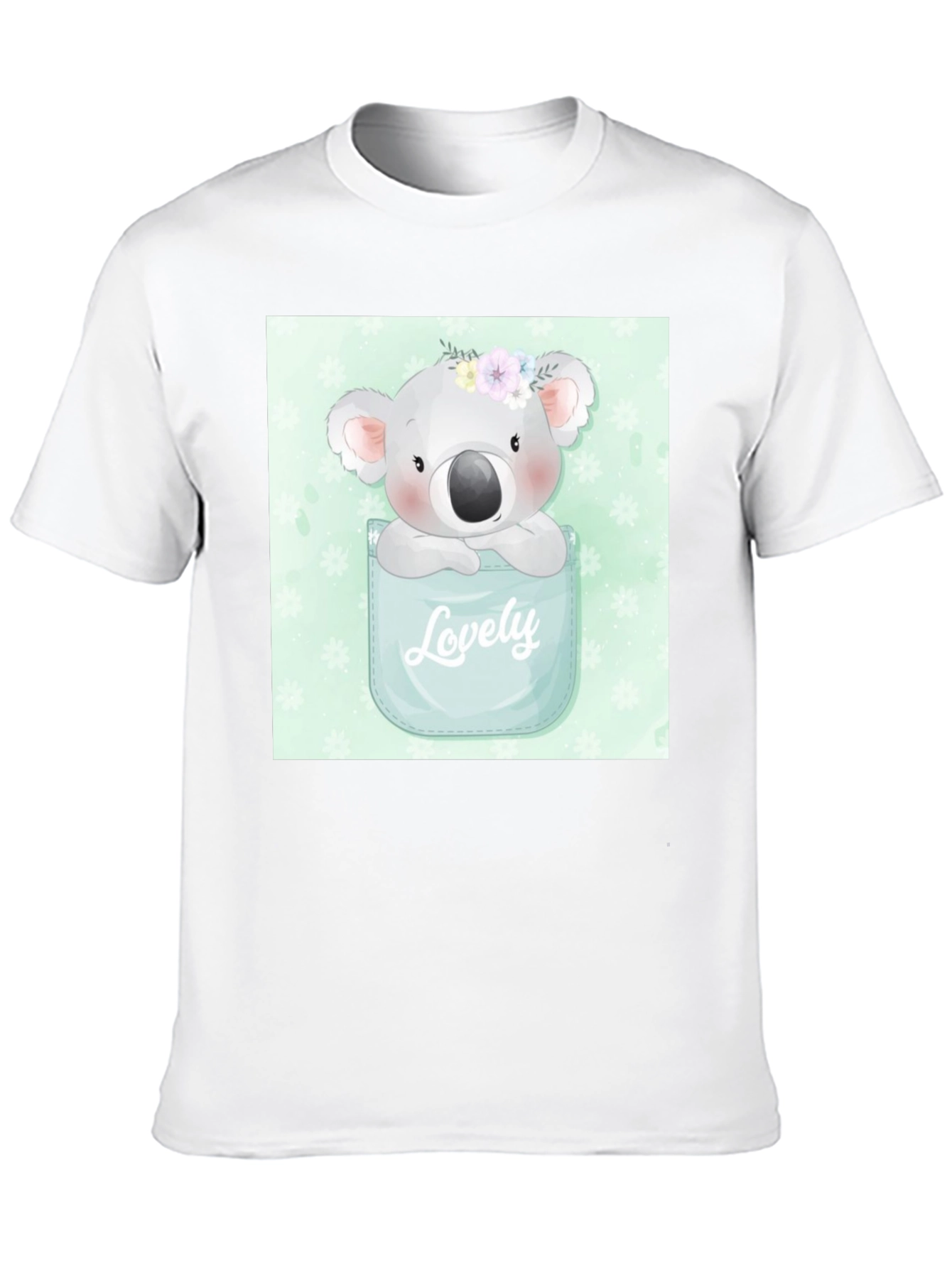 Koala Lovely Pocket T-Shirt - Adorable Graphic Tee