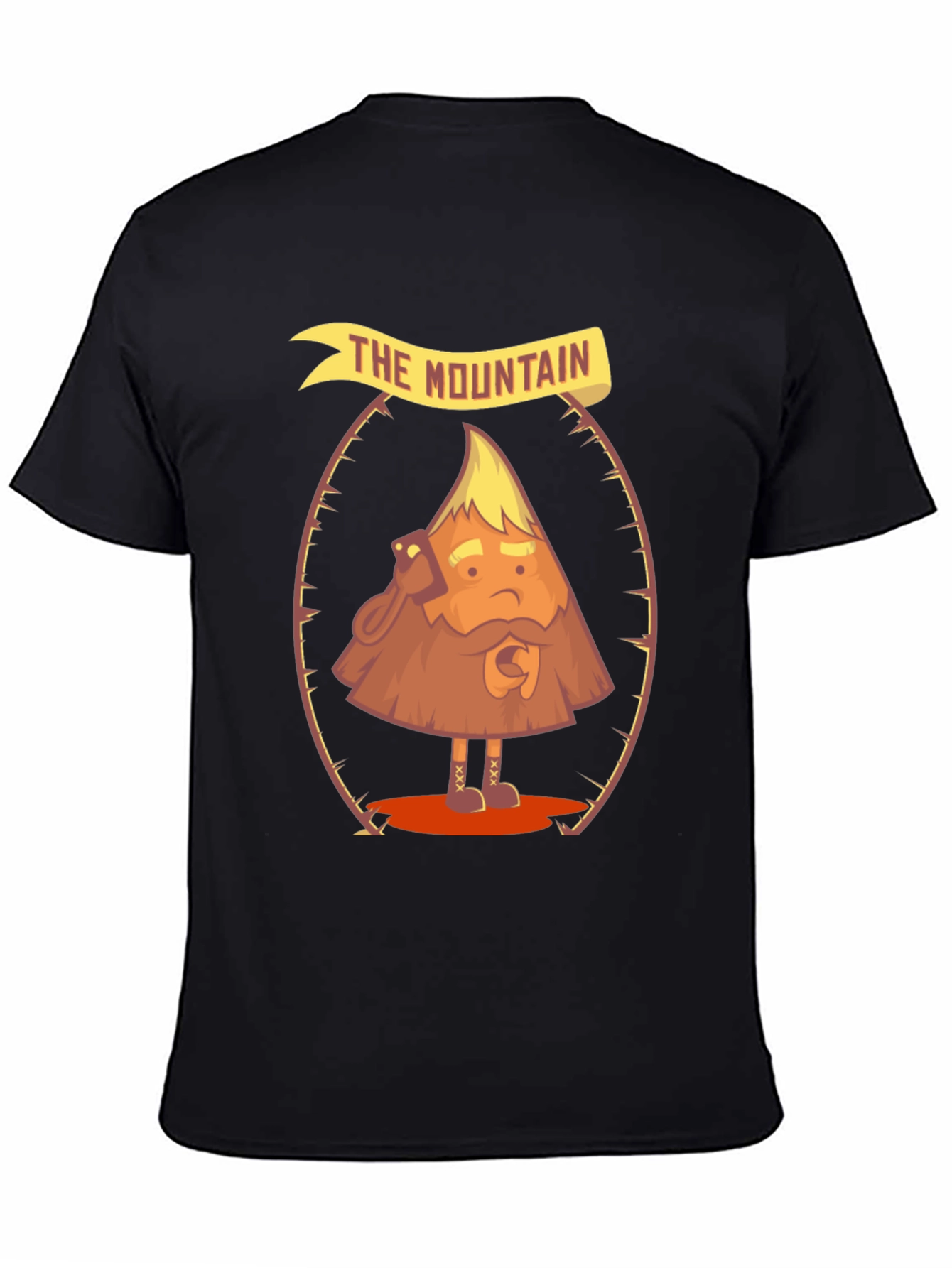 The Mountain Funny Cartoon Graphic T-Shirt