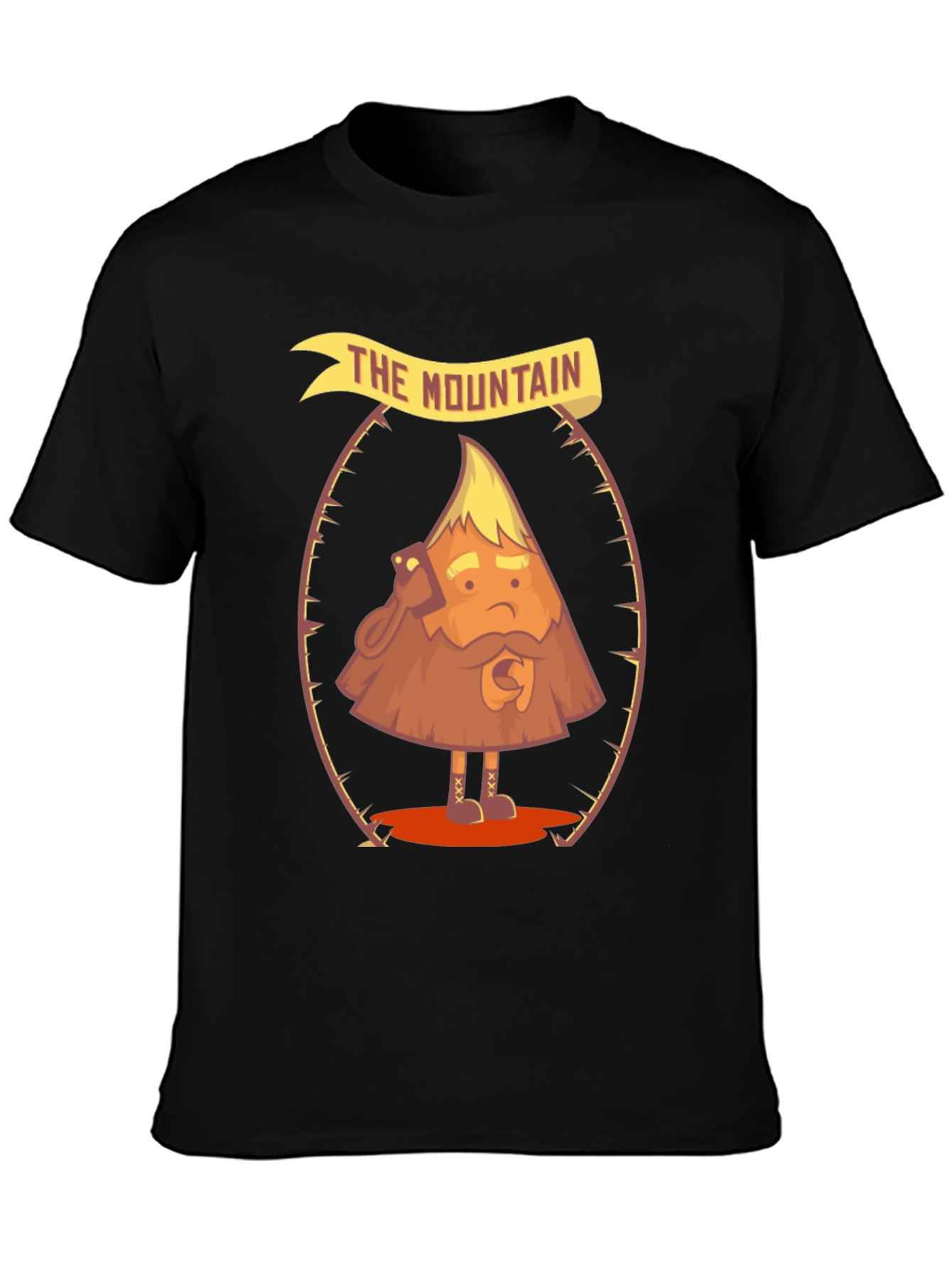 The Mountain Funny Cartoon Graphic T-Shirt