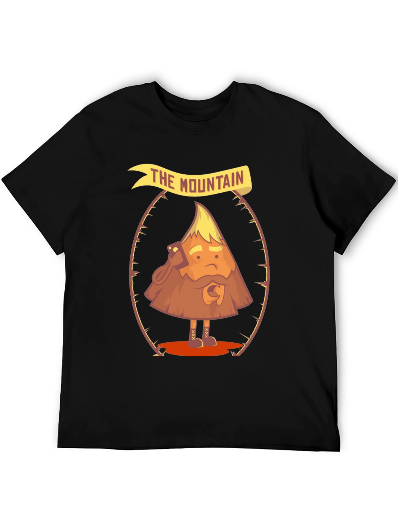 The Mountain Funny Cartoon Graphic T-Shirt