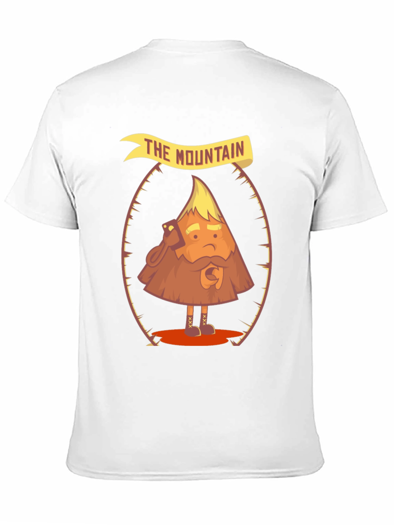 The Mountain Funny Cartoon Graphic T-Shirt
