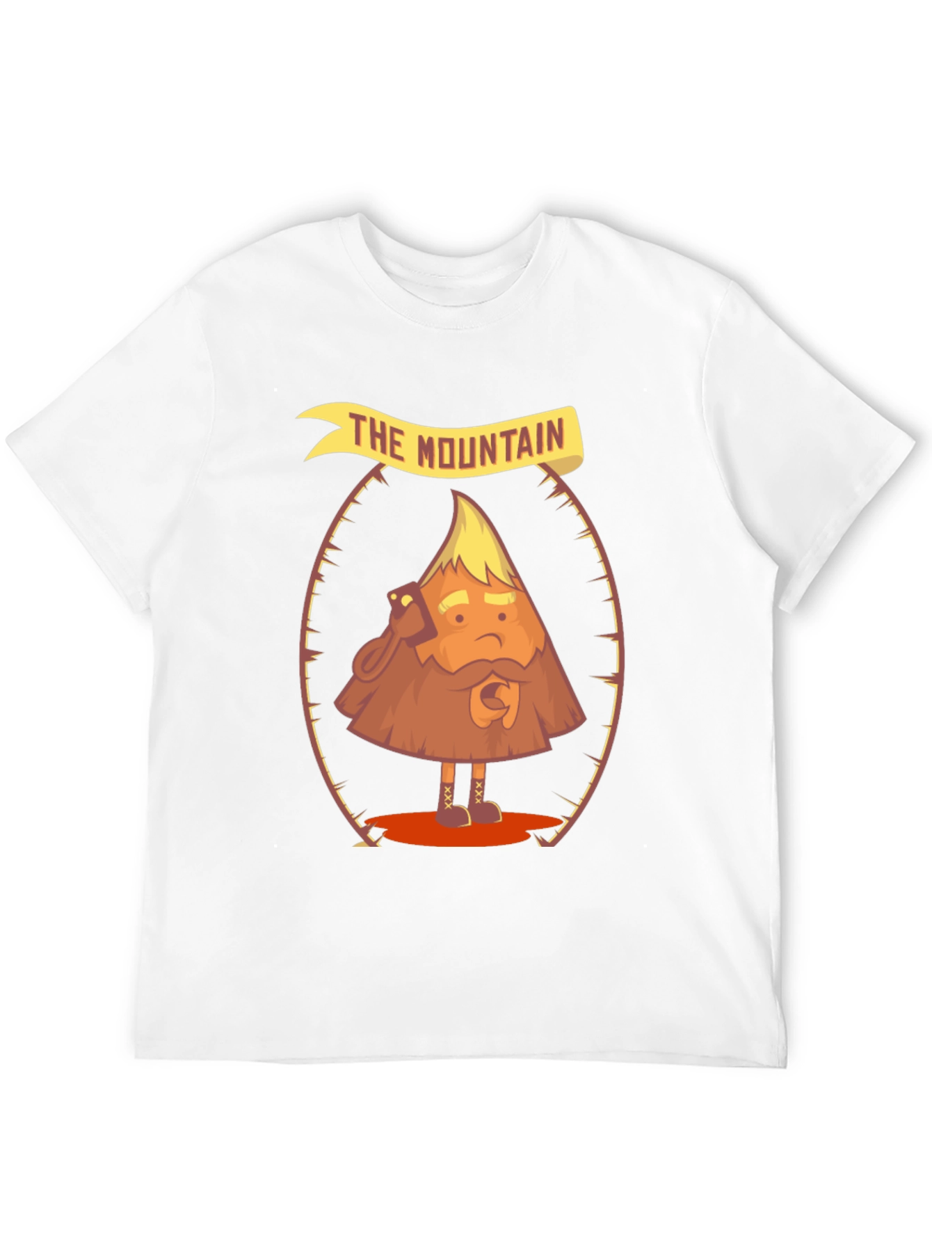 The Mountain Funny Cartoon Graphic T-Shirt