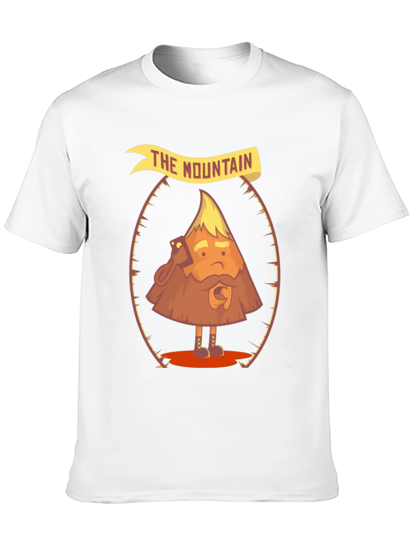 The Mountain Funny Cartoon Graphic T-Shirt