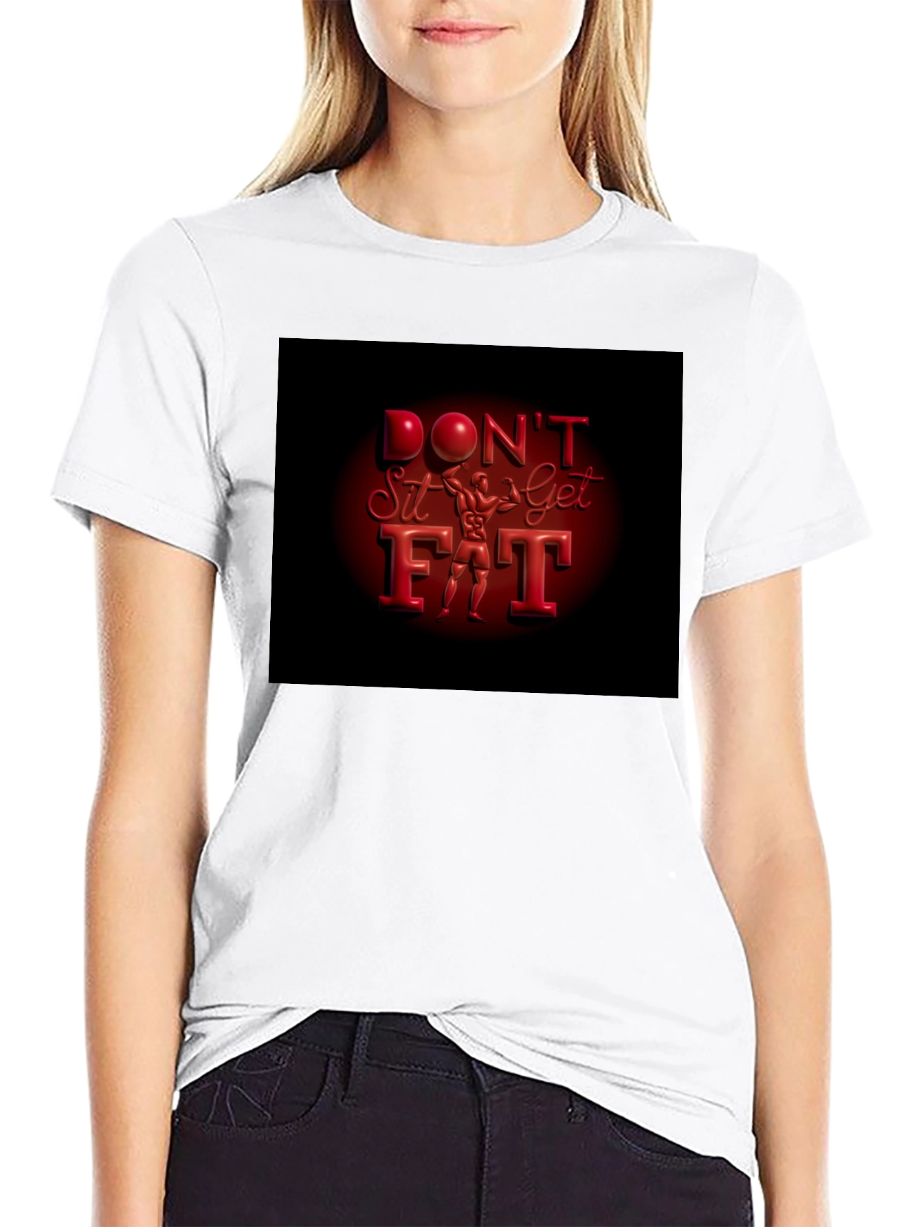 Dont Sit Get Fit Graphic Tee