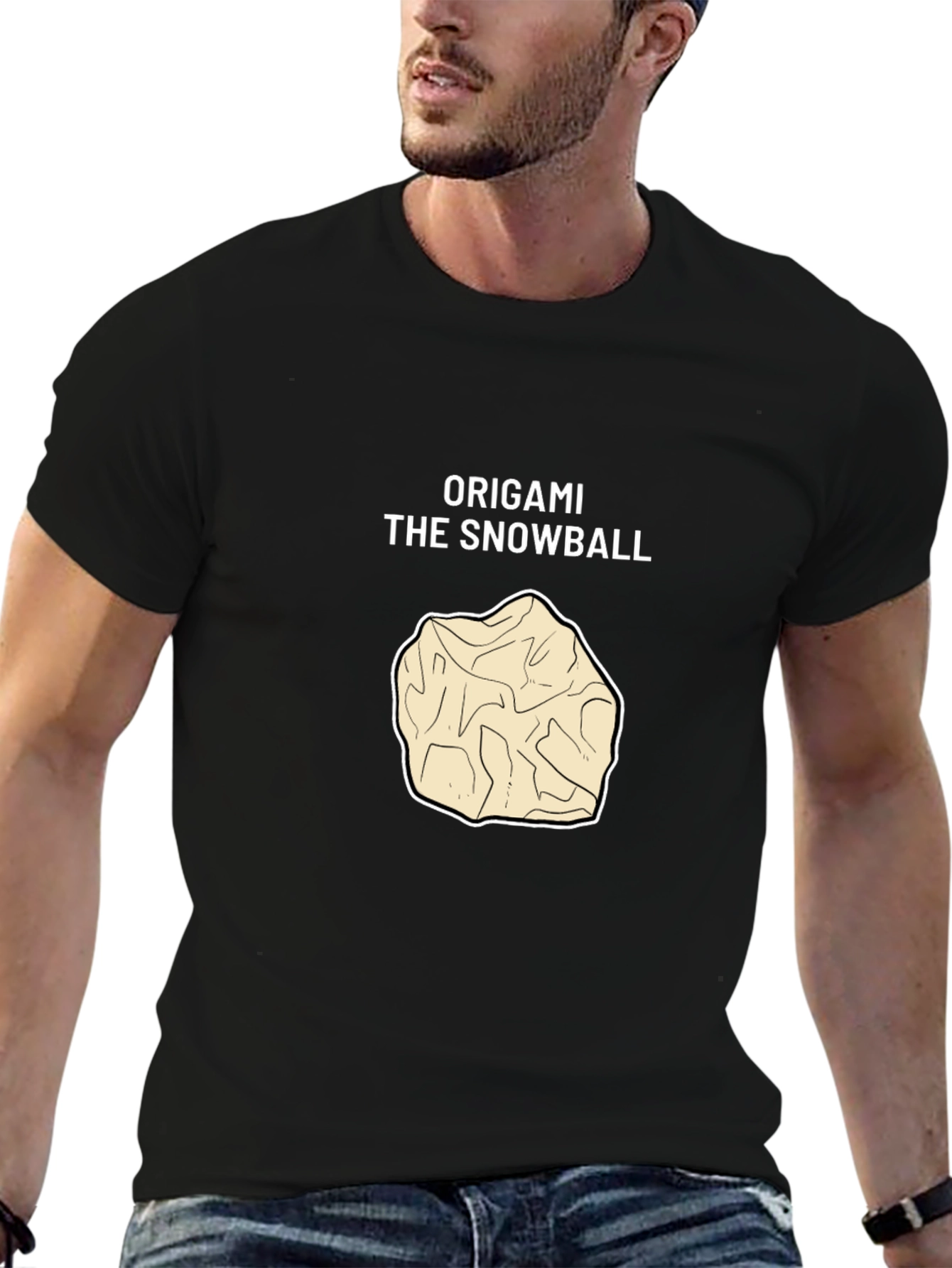 Origami Snowball Graphic Tee