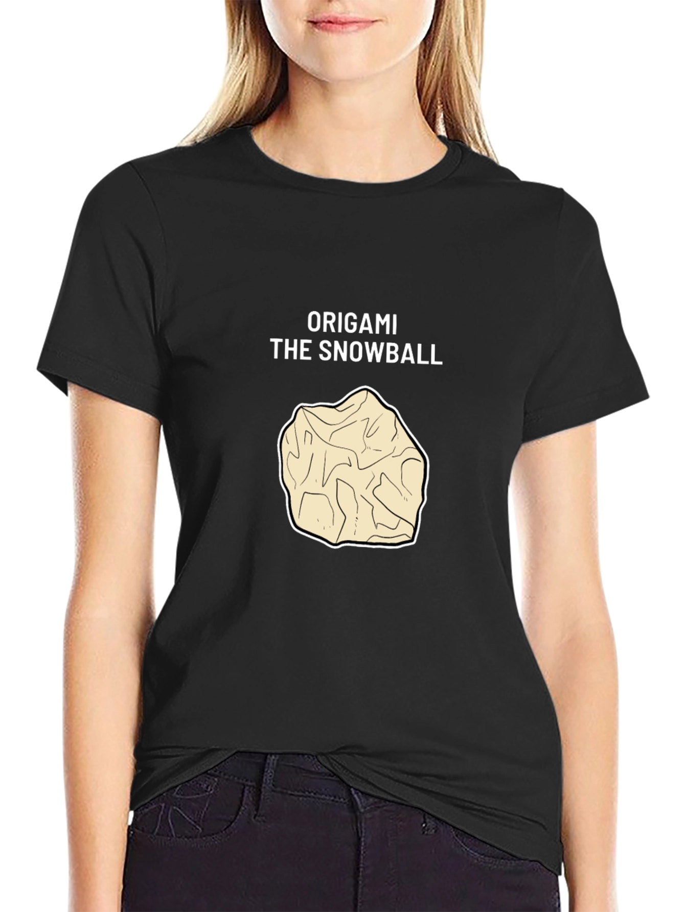 Origami Snowball Graphic Tee
