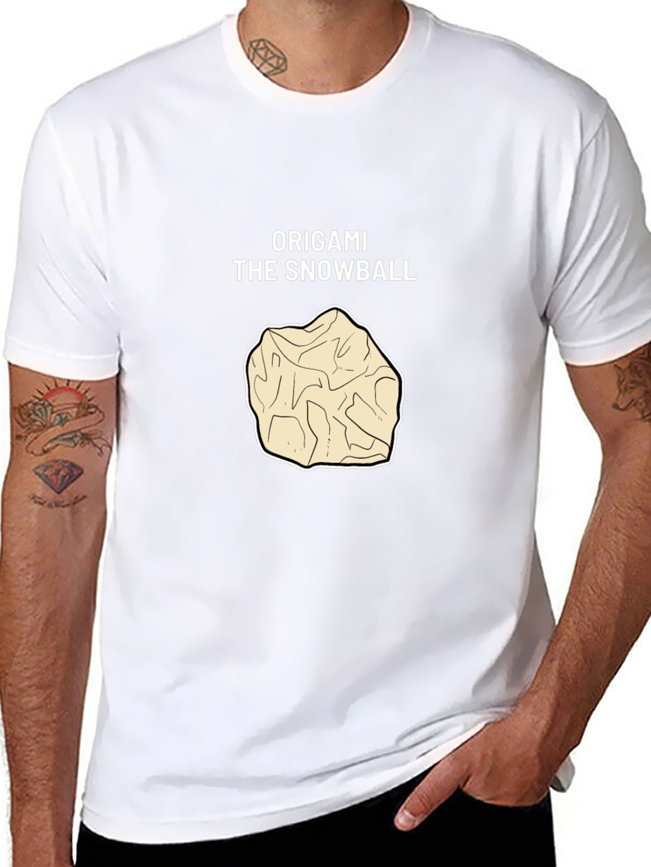 Origami Snowball Graphic Tee