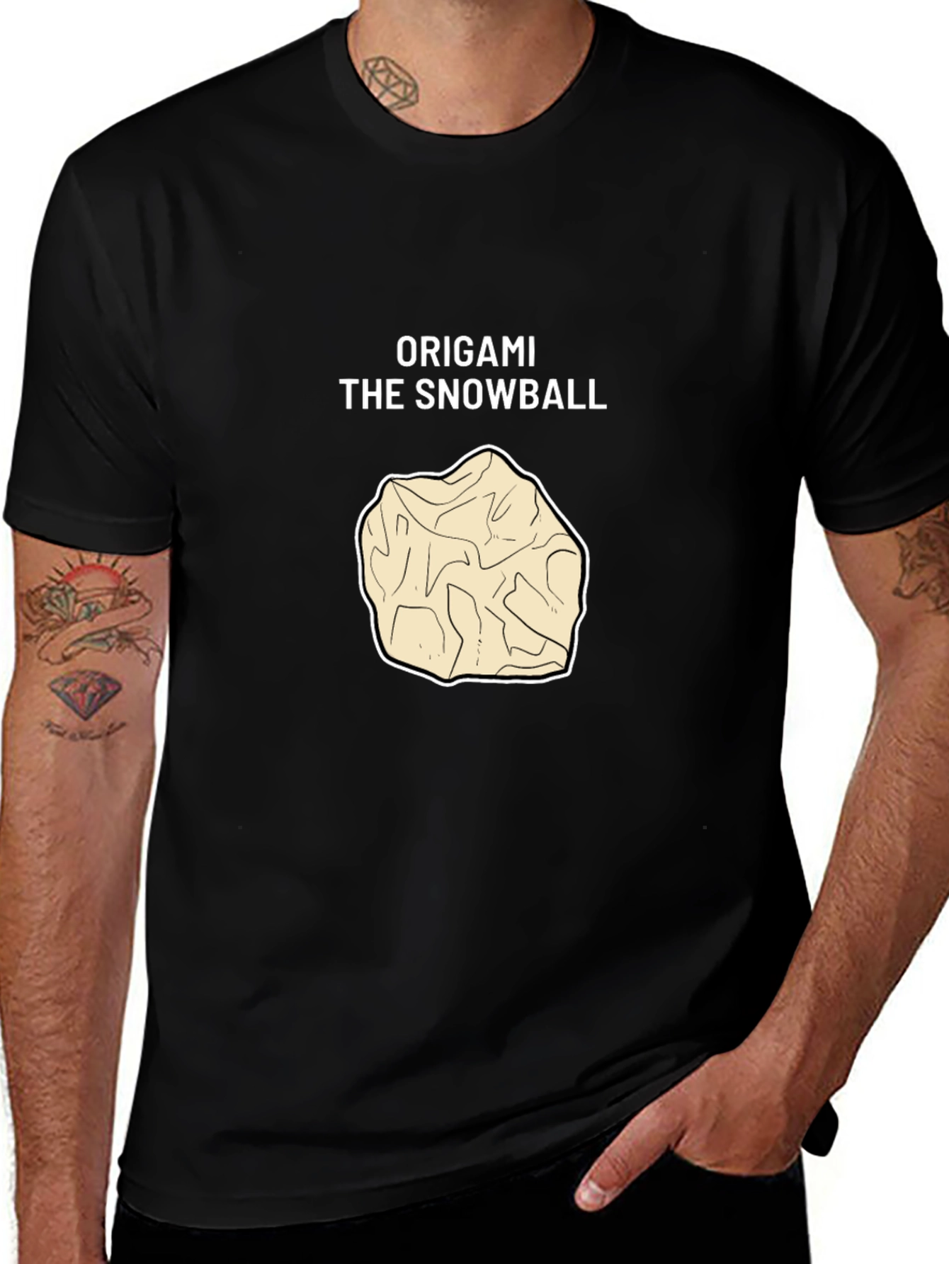 Origami Snowball Graphic Tee