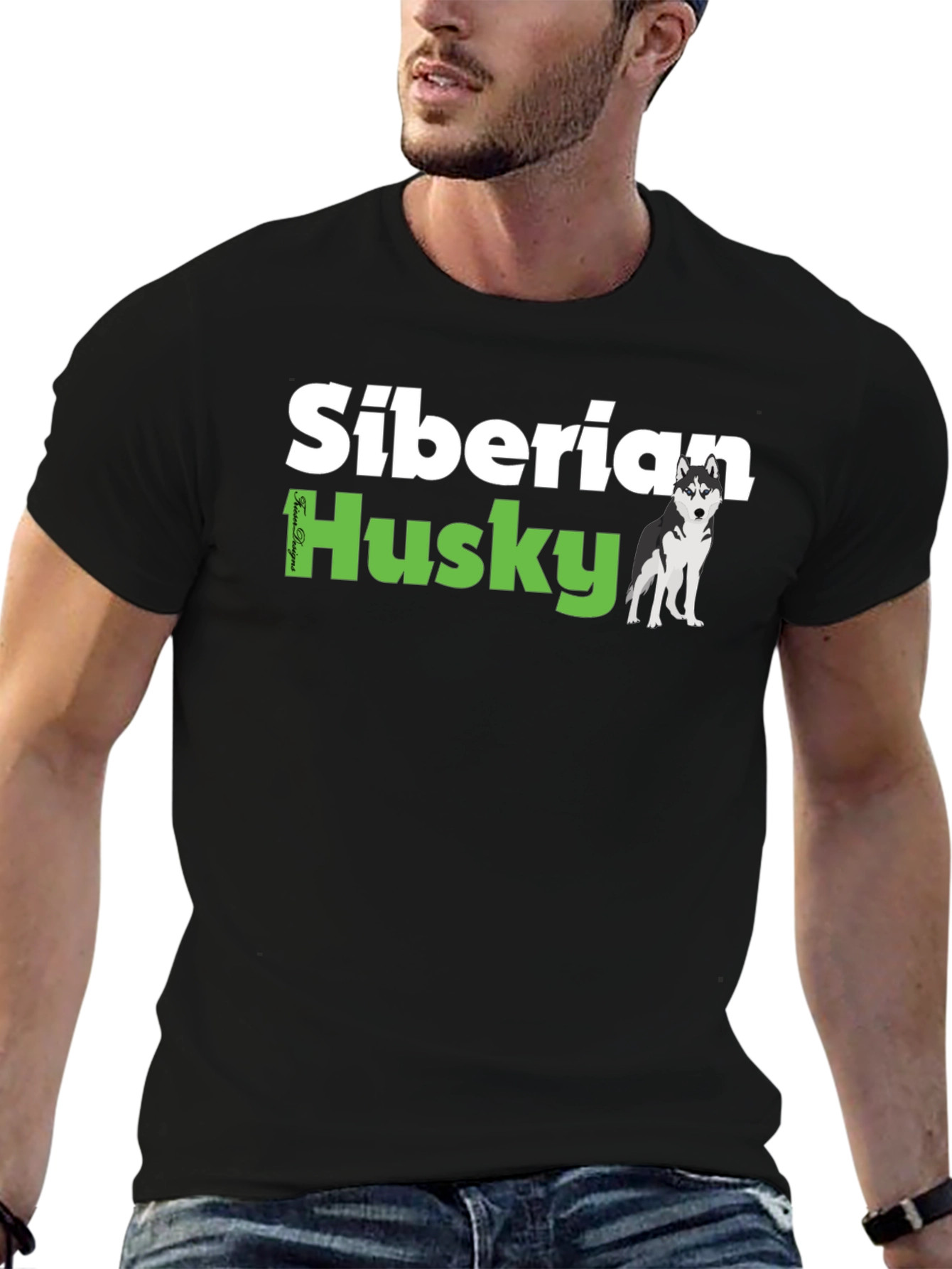 Siberian Husky Graphic Tee - Dog Lover T-Shirt
