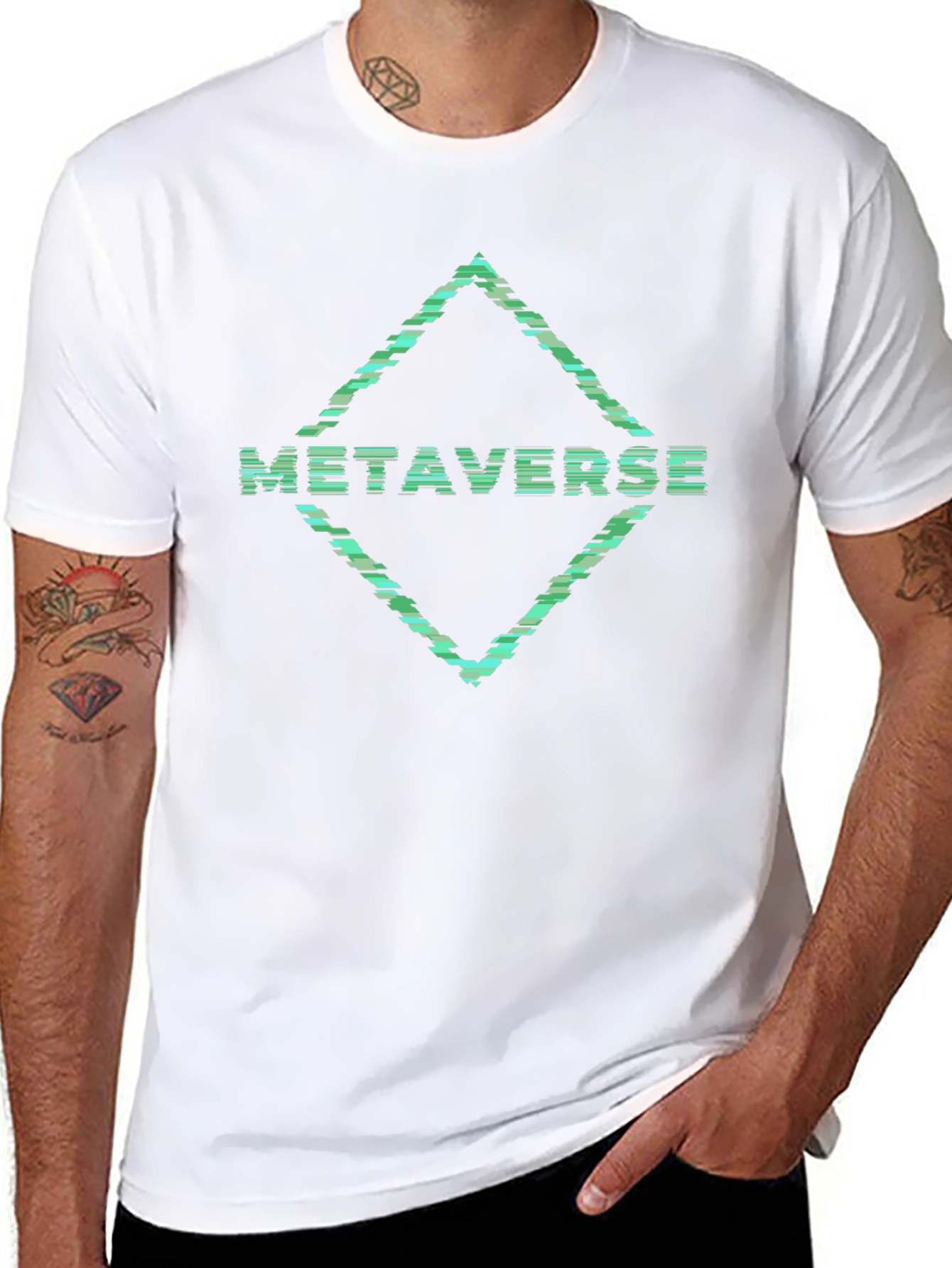 Metaverse Graphic Tee - Trendy Digital Fashion