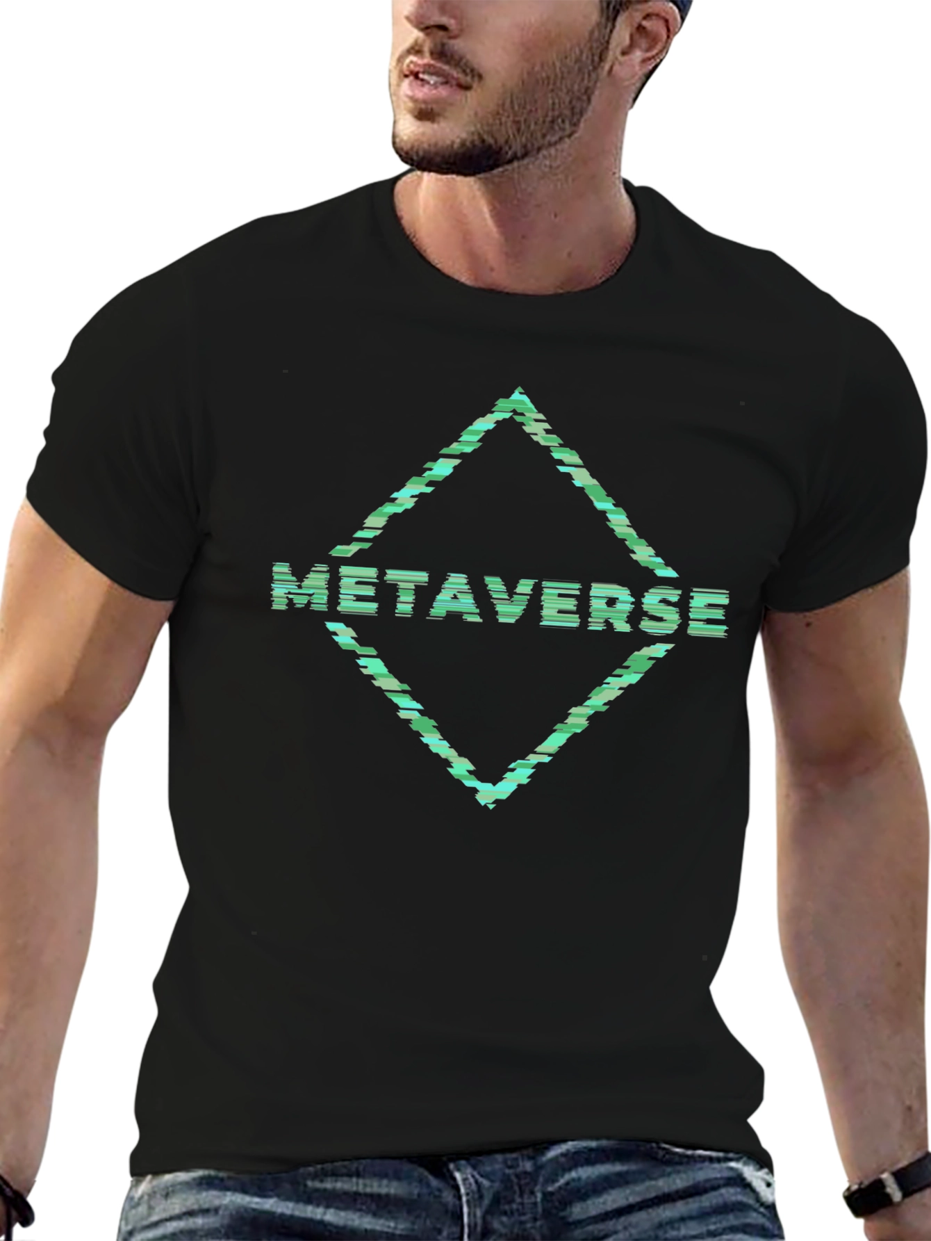 Metaverse Graphic Tee - Trendy Digital Fashion