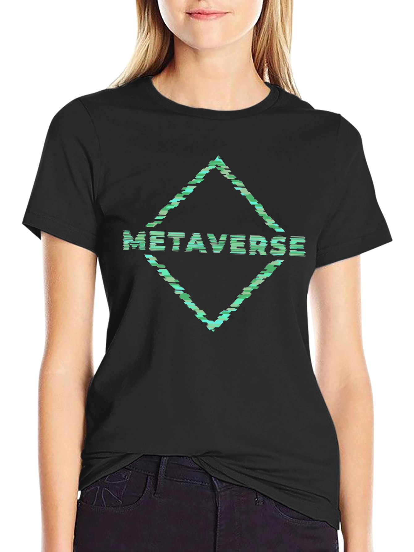 Metaverse Graphic Tee - Trendy Digital Fashion