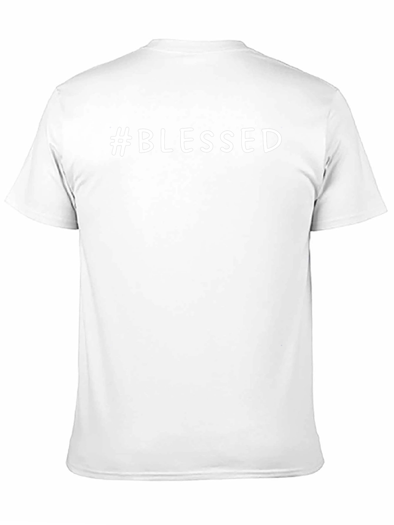 #Blessed Black T-Shirt - Trendy Graphic Tee