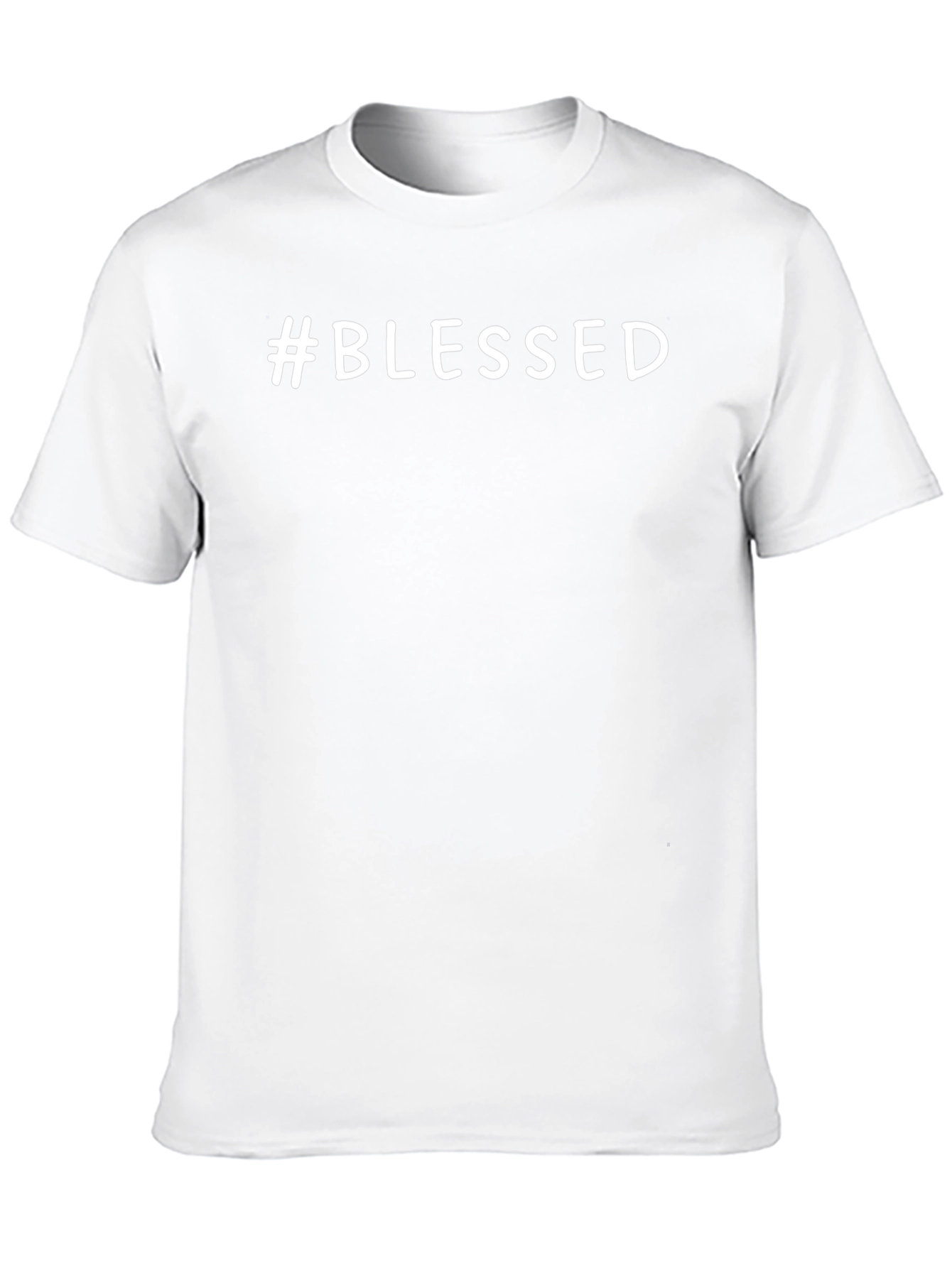 #Blessed Black T-Shirt - Trendy Graphic Tee