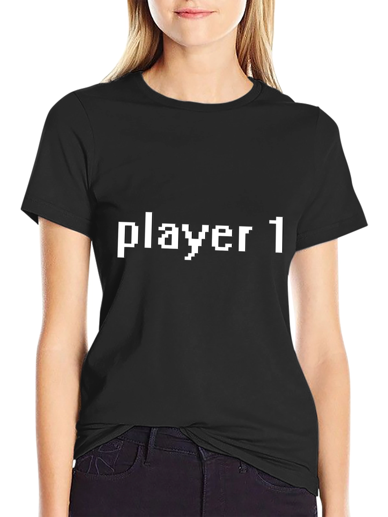 Player 1 Graphic Tee - Black Gamer T-Shirt