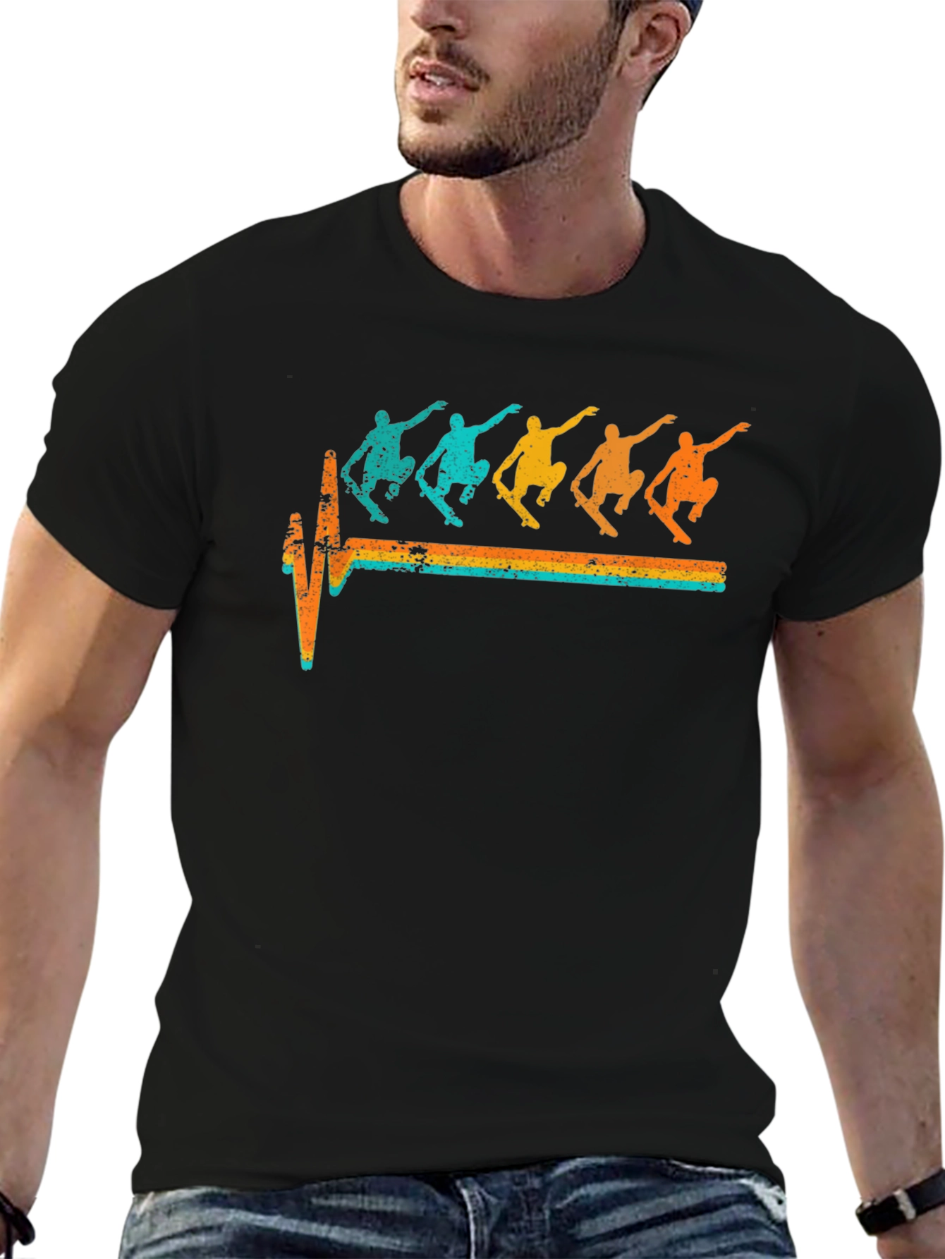 Skateboarding Heartbeat T-Shirt