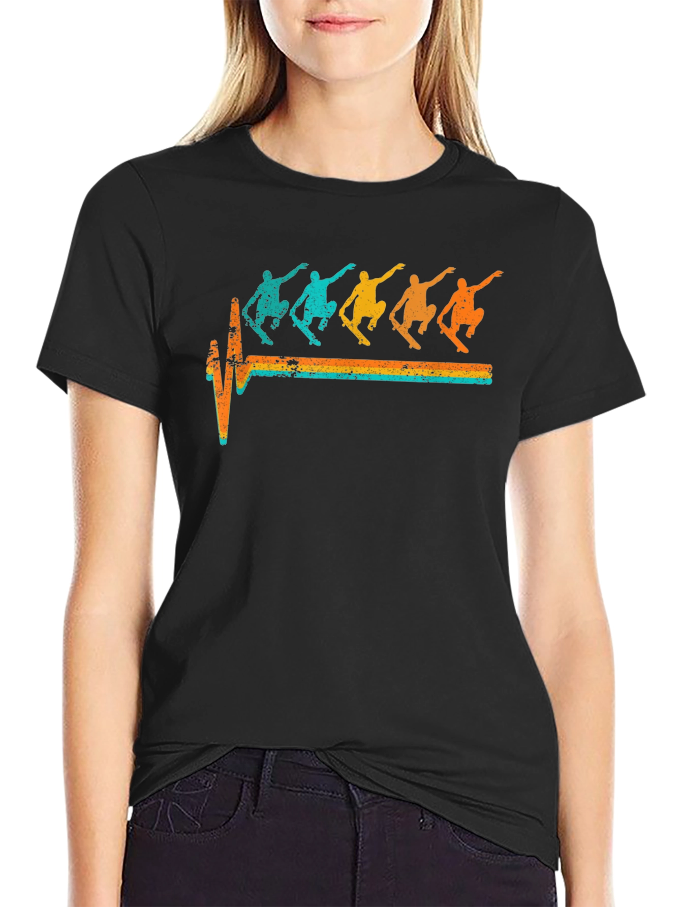 Skateboarding Heartbeat T-Shirt