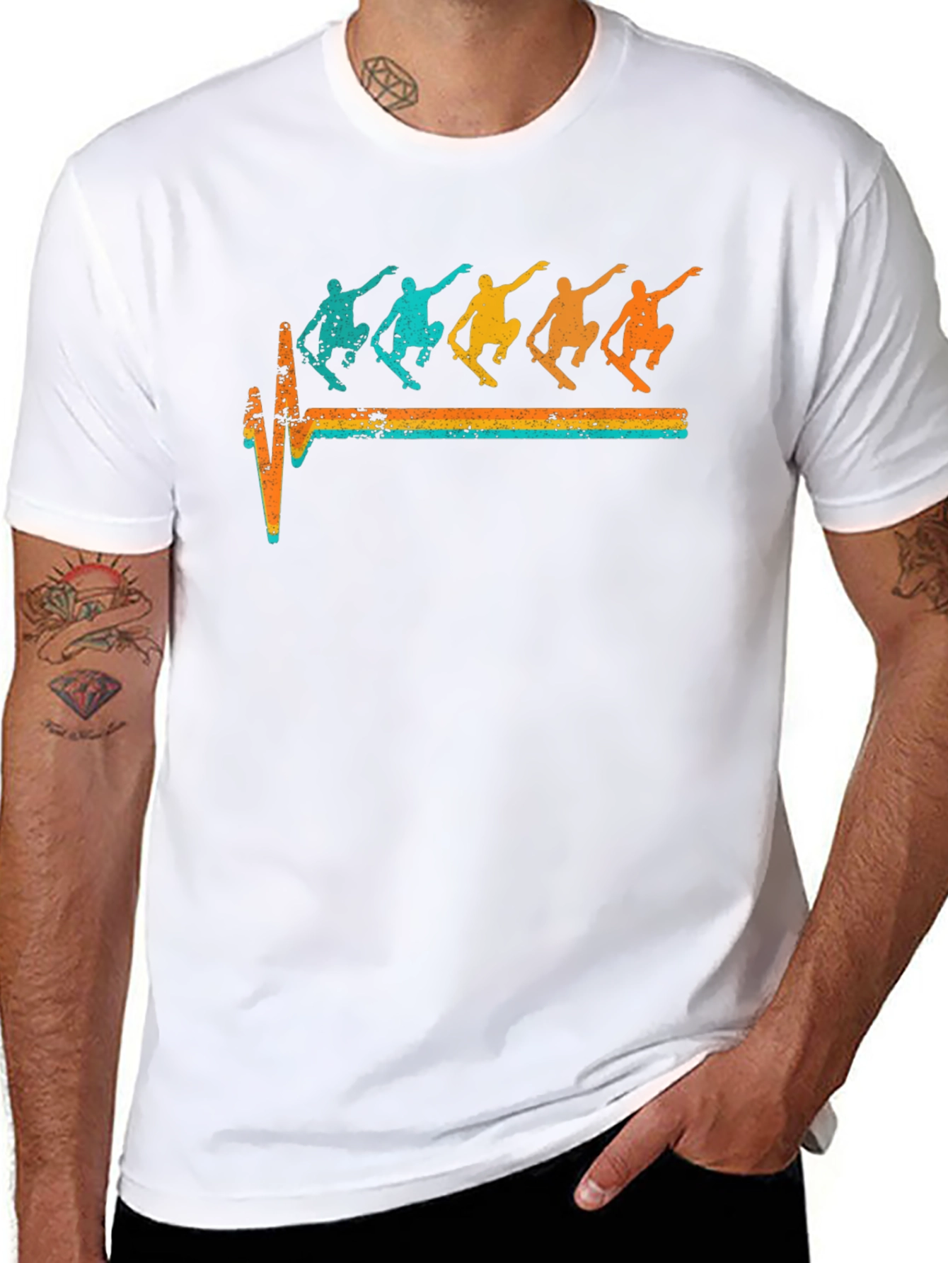 Skateboarding Heartbeat T-Shirt