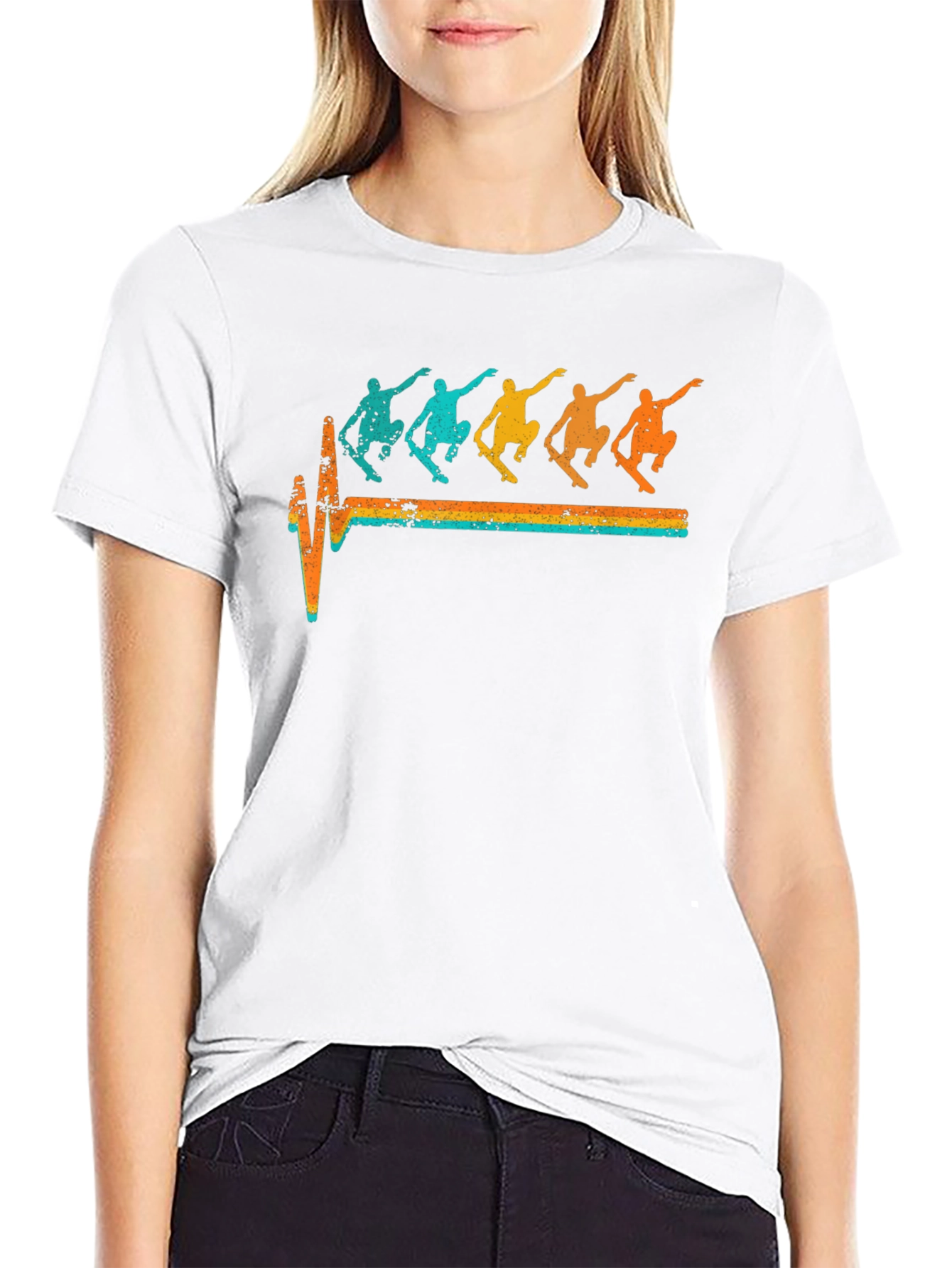 Skateboarding Heartbeat T-Shirt