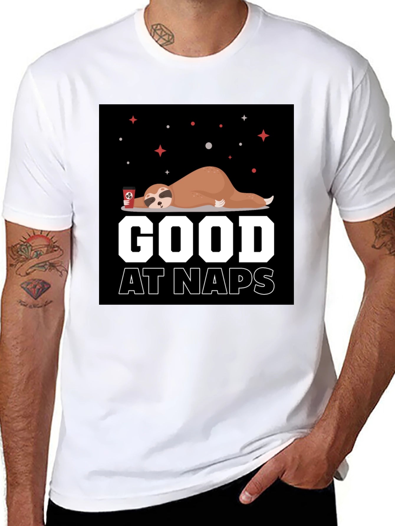 Good at Naps Sloth Graphic T-Shirt