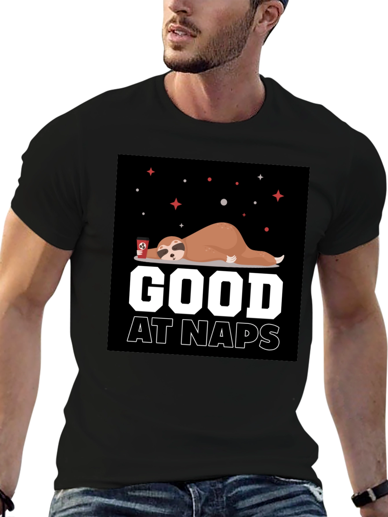 Good at Naps Sloth Graphic T-Shirt
