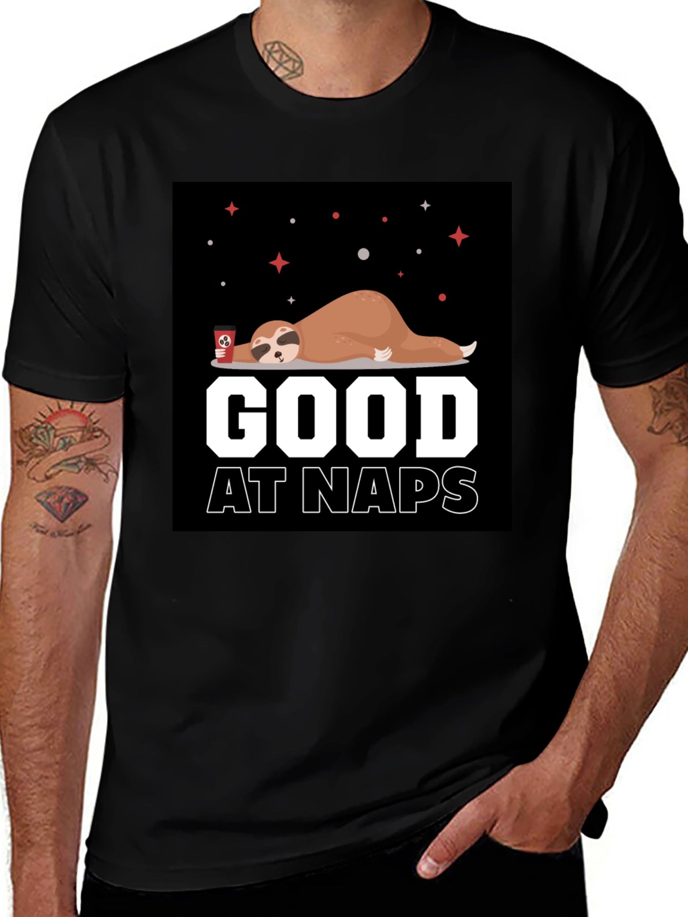 Good at Naps Sloth Graphic T-Shirt