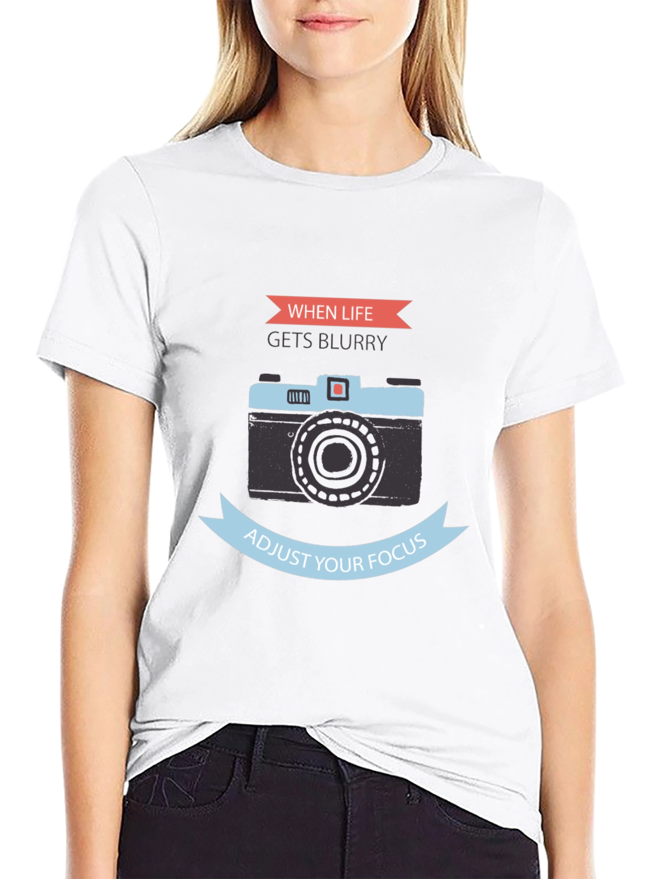 When Life Gets Blurry Camera Graphic T-Shirt