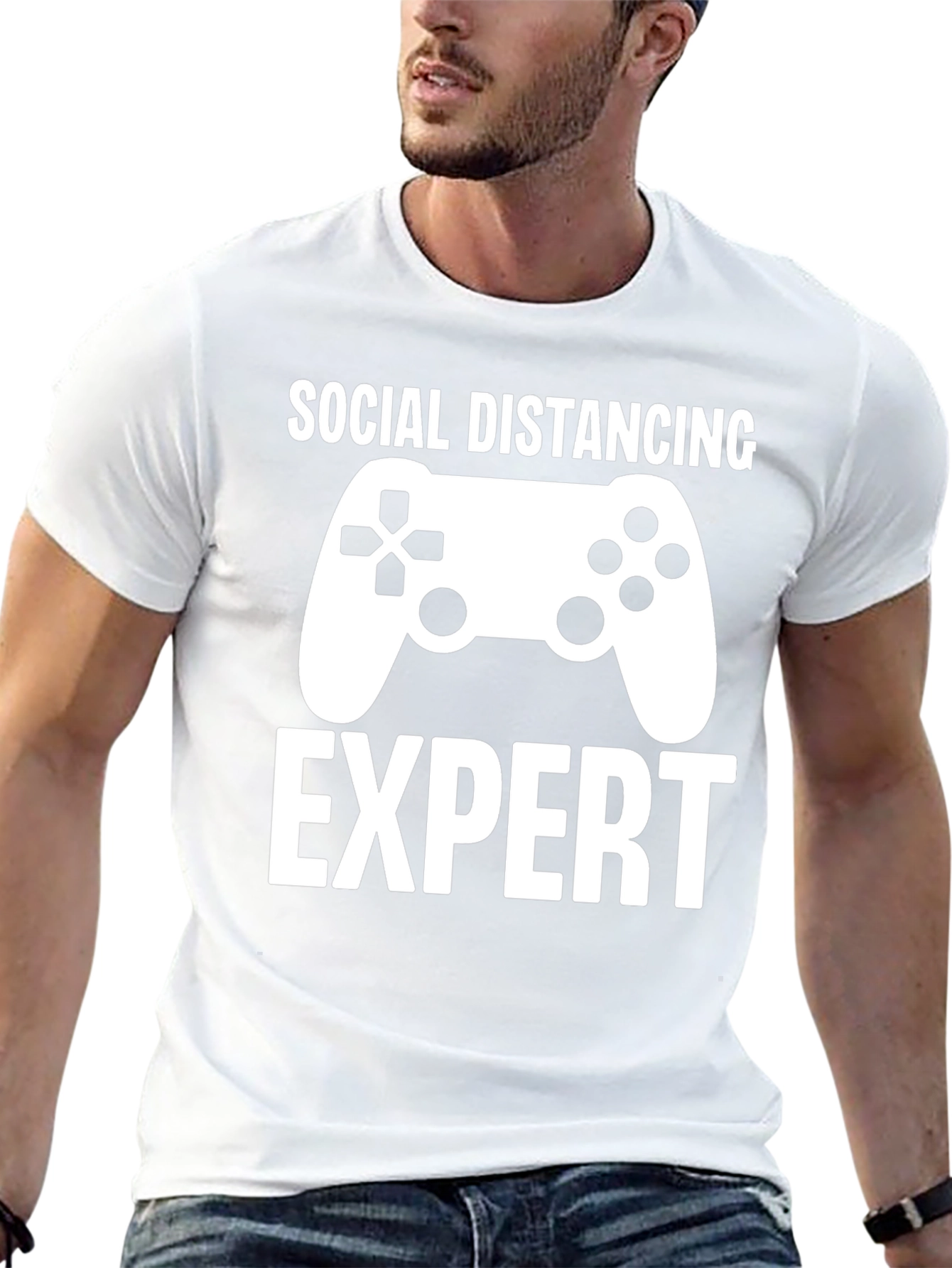 Social Distancing Expert Gamer T-Shirt