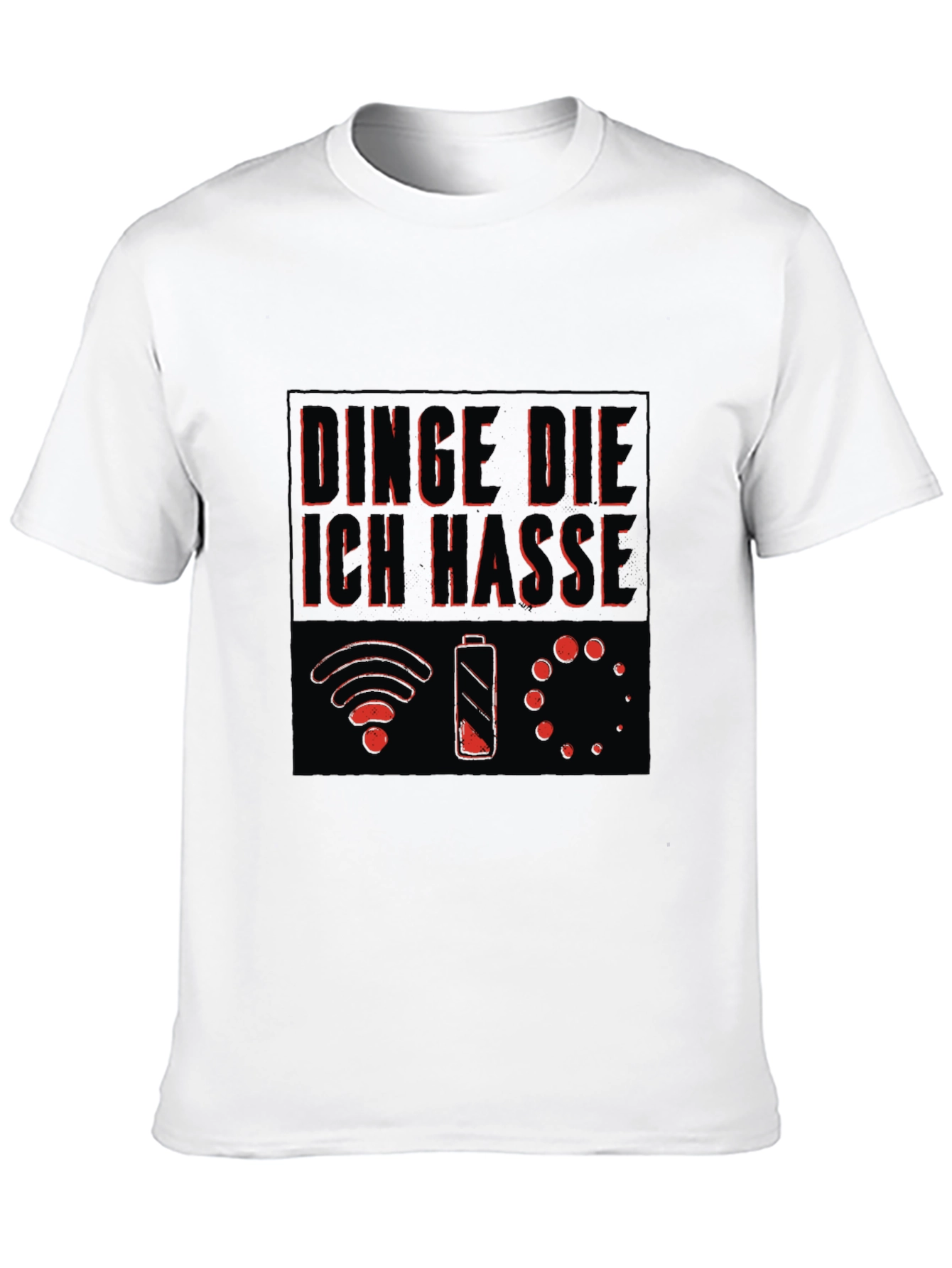 Humorous Things I Hate Black Graphic Tee