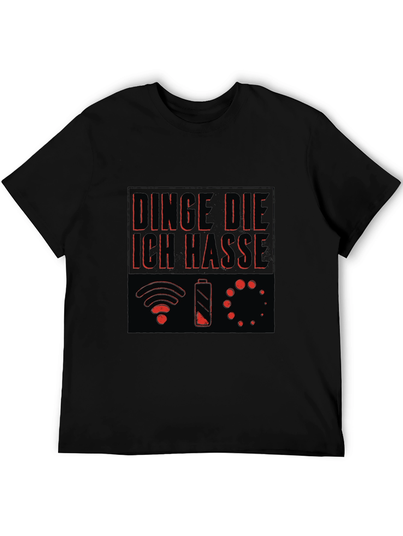 Humorous Things I Hate Black Graphic Tee