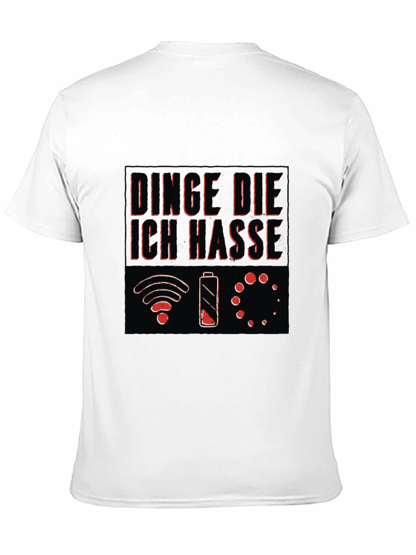 Humorous Things I Hate Black Graphic Tee